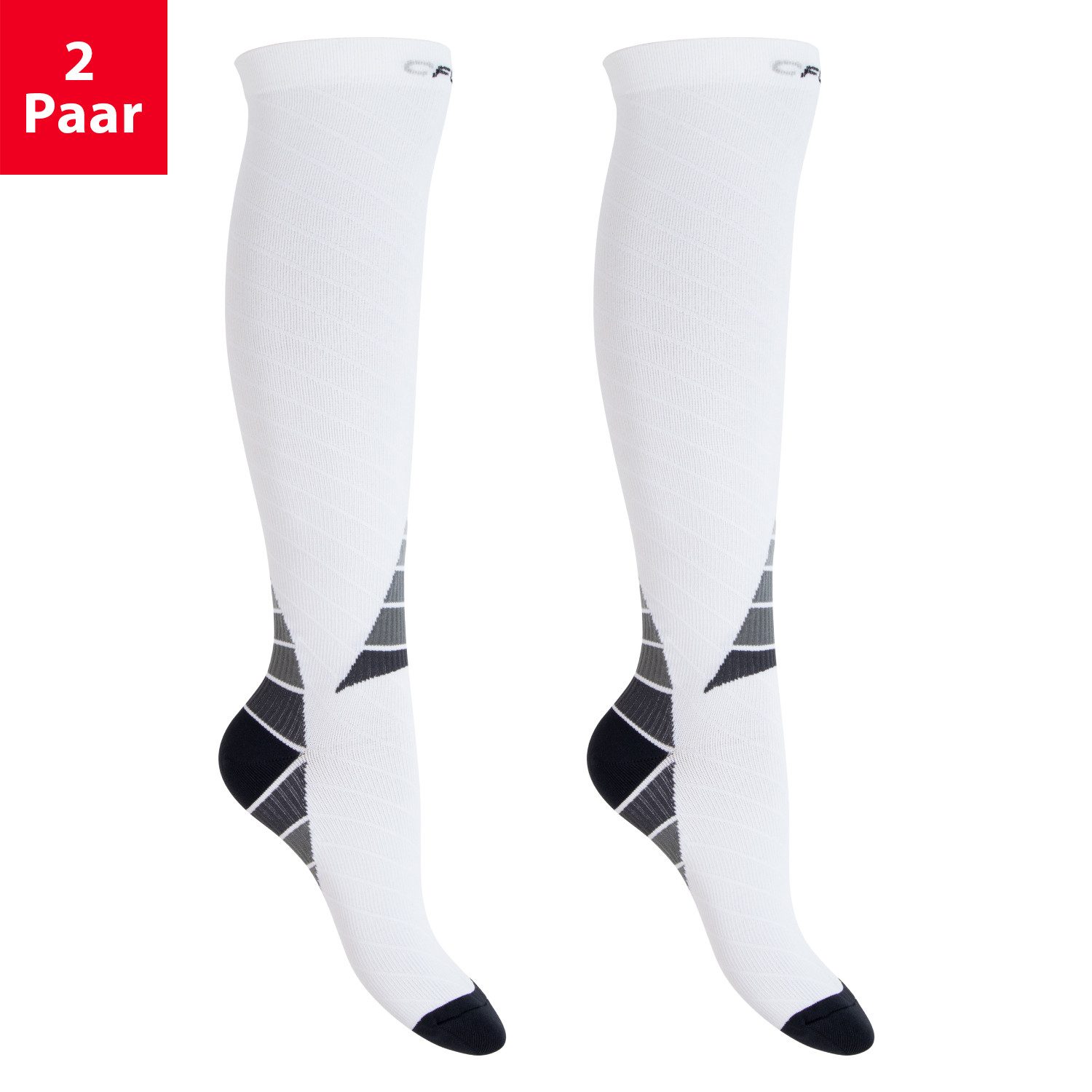 CFLEX Kompressionsstrümpfe Sport Strümpfe Damen/Herren (1/2 Paar) Kompressions Kniestrümpfe