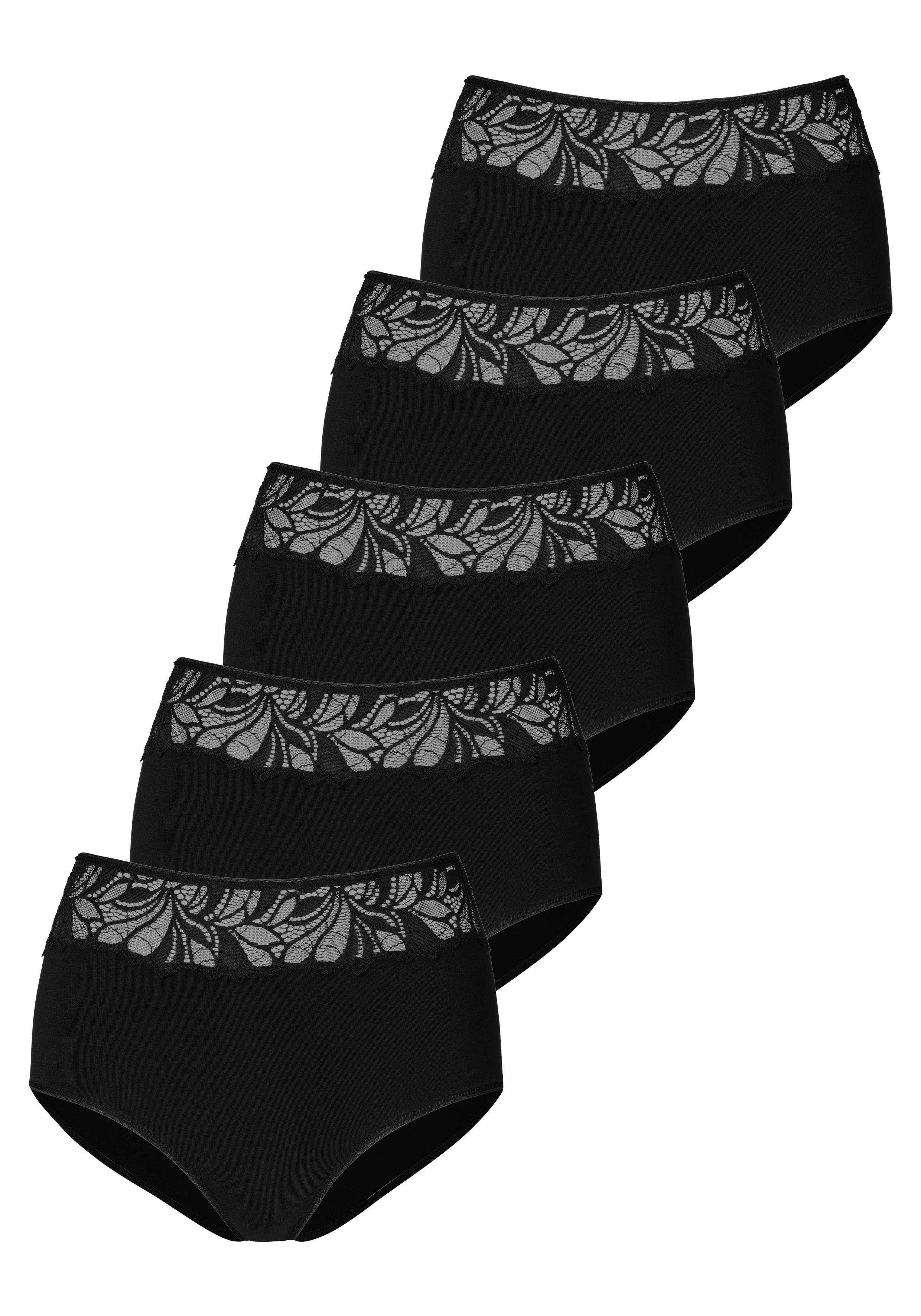 Vivance Taillenslip (5er-Pack) aus elastischer Baumwoll-Qualität