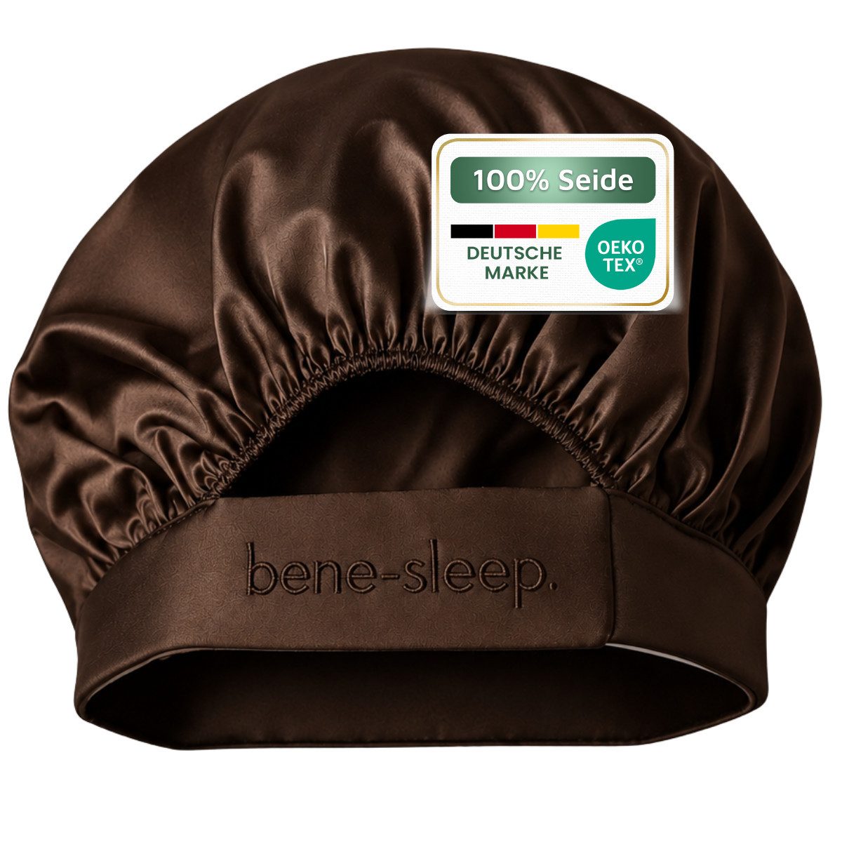 bene-sleep. Duschhaube bene-sleep Seidenbonnet Maulbeerseide, größenverstellbar, wendbar, 100 % reine Maulbeerseide, 22 Momme, größenverstellbar