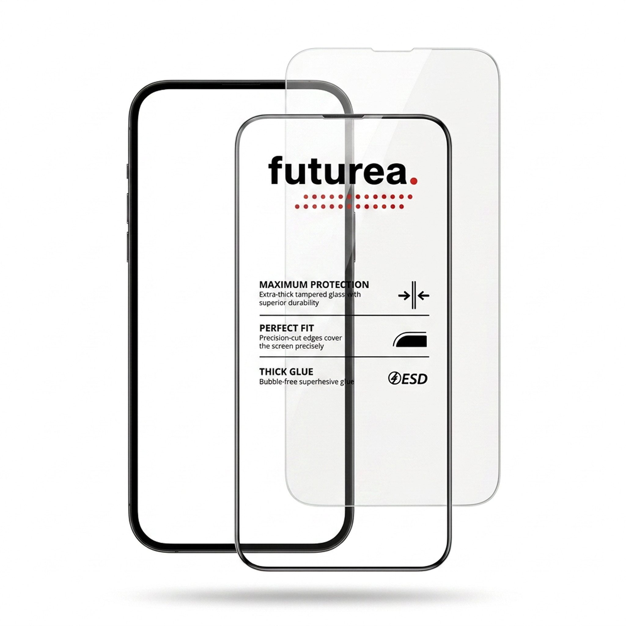Futurea Displayschutzglas 2er Pack für iPhone 18 Pro und iPhone 18 Pro Max & 9H Panzerglas für iPhone 18 Pro Max, Set, 2 Stück, Schutzfolie auch kompatibel für  – Bild 4 von 4