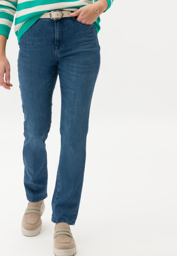 blau MARY Brax 5-Pocket-Jeans Style