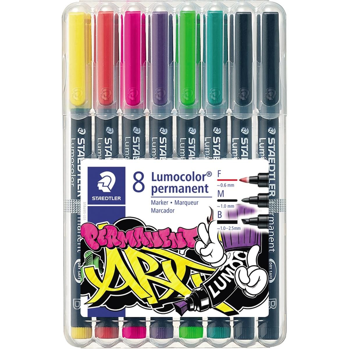 STAEDTLER Folienstift STAEDTLER Folienstift Lumocolor 31-S WP8 perm 8 St./Pack.