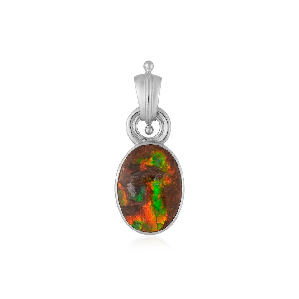 Cavill Anhänger Set Kanadischer Ammolith 6,5ct Platin-überzogener Silber-Anhänger (1-tlg)