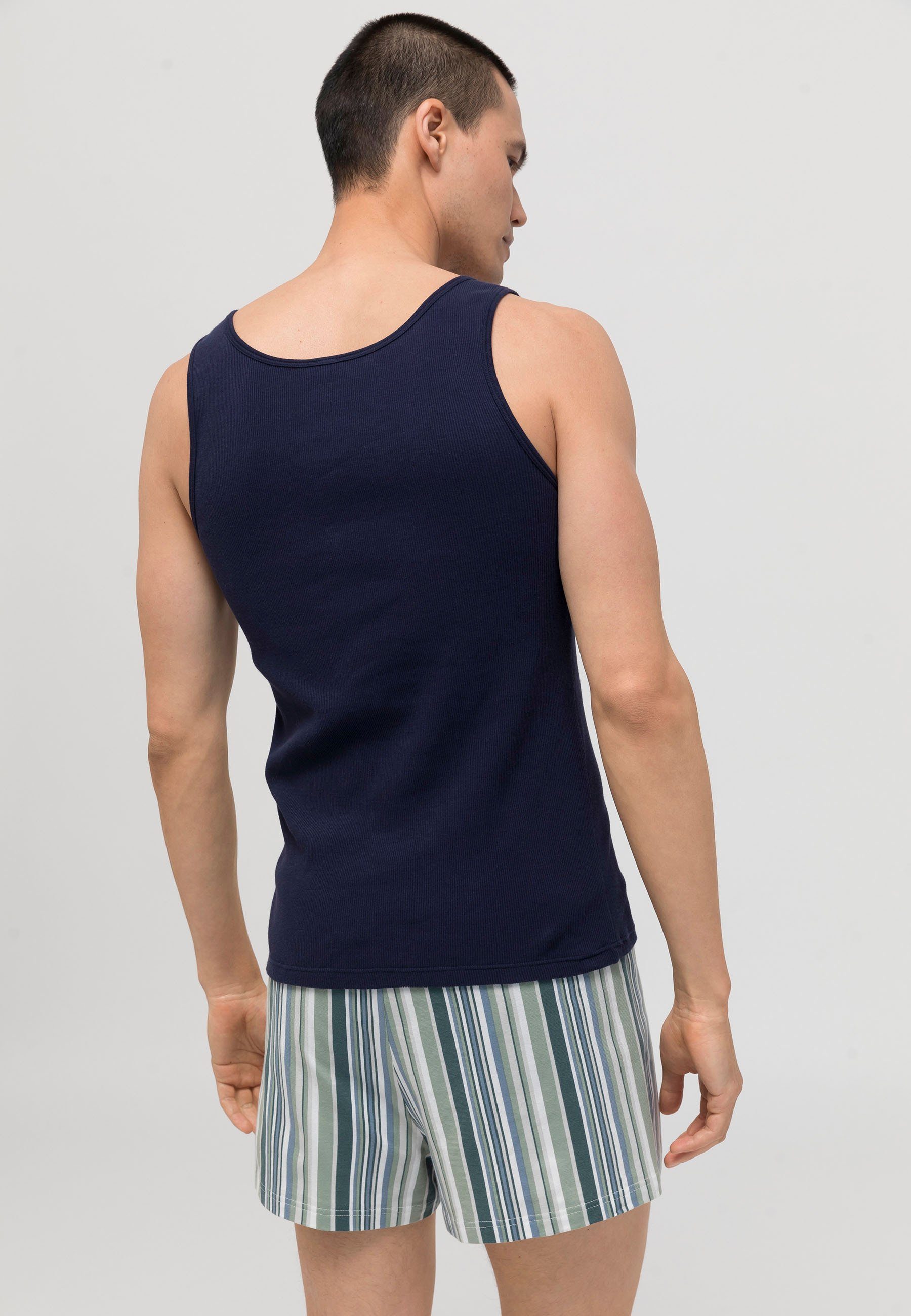 Hessnatur Unterhemd aus Bio-Baumwolle dunkelblau