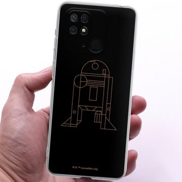 DeinDesign Handyhülle Star Wars R2D2 Fanartikel R2D2 Line Art, Xiaomi Redmi 10C Silikon Hülle Bumper Case Handy Schutzhülle