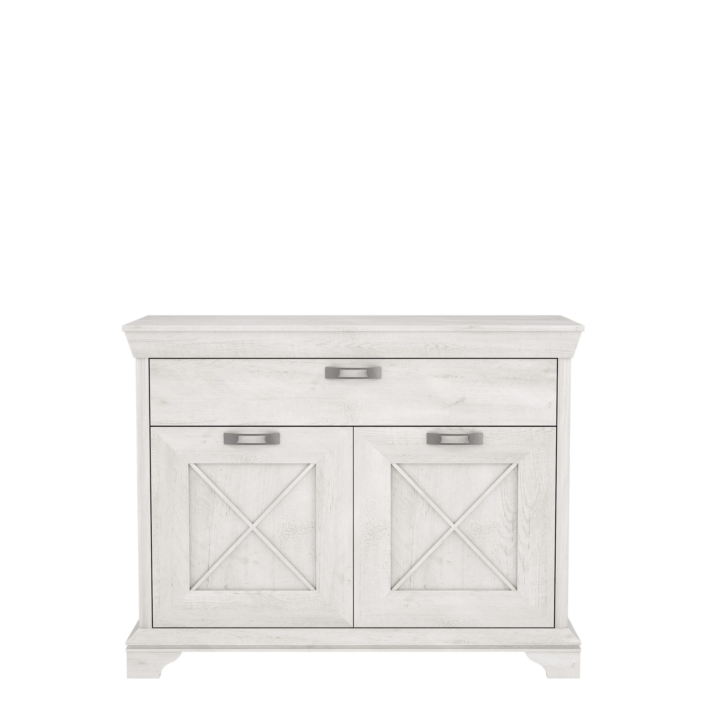 freiraum Kommode Kashmir, in weiß,beige - 123,3x95,9x48,2cm (BxHxT)