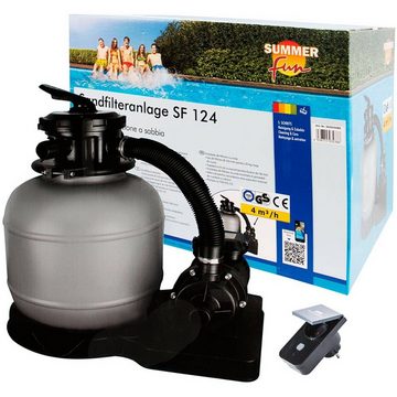 SUMMER FUN Sandfilteranlage Summer Fun Poolfilter-Set BestClean Smart (Komplett-Set), 6-Wege-Ventil