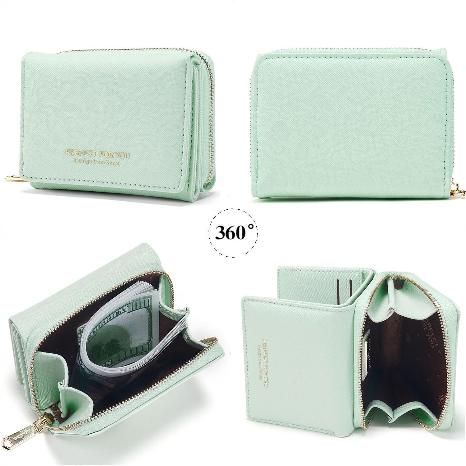 OKWISH Geldbörse Damen Geldbeutel Geldtasche Portemonnaie günstig online kaufen