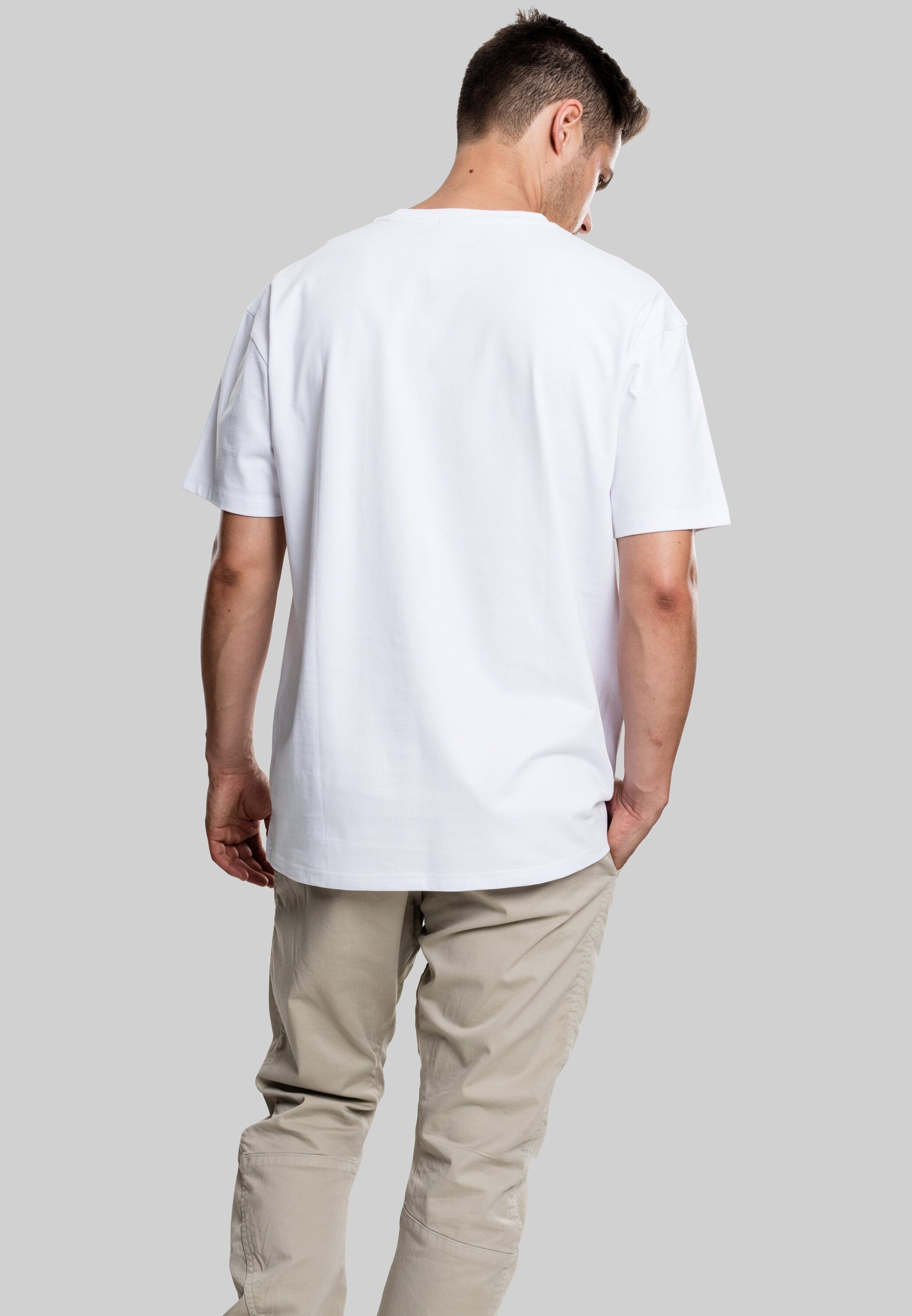 Heavy Tee T-Shirt white (1-tlg) Herren URBAN Oversized CLASSICS