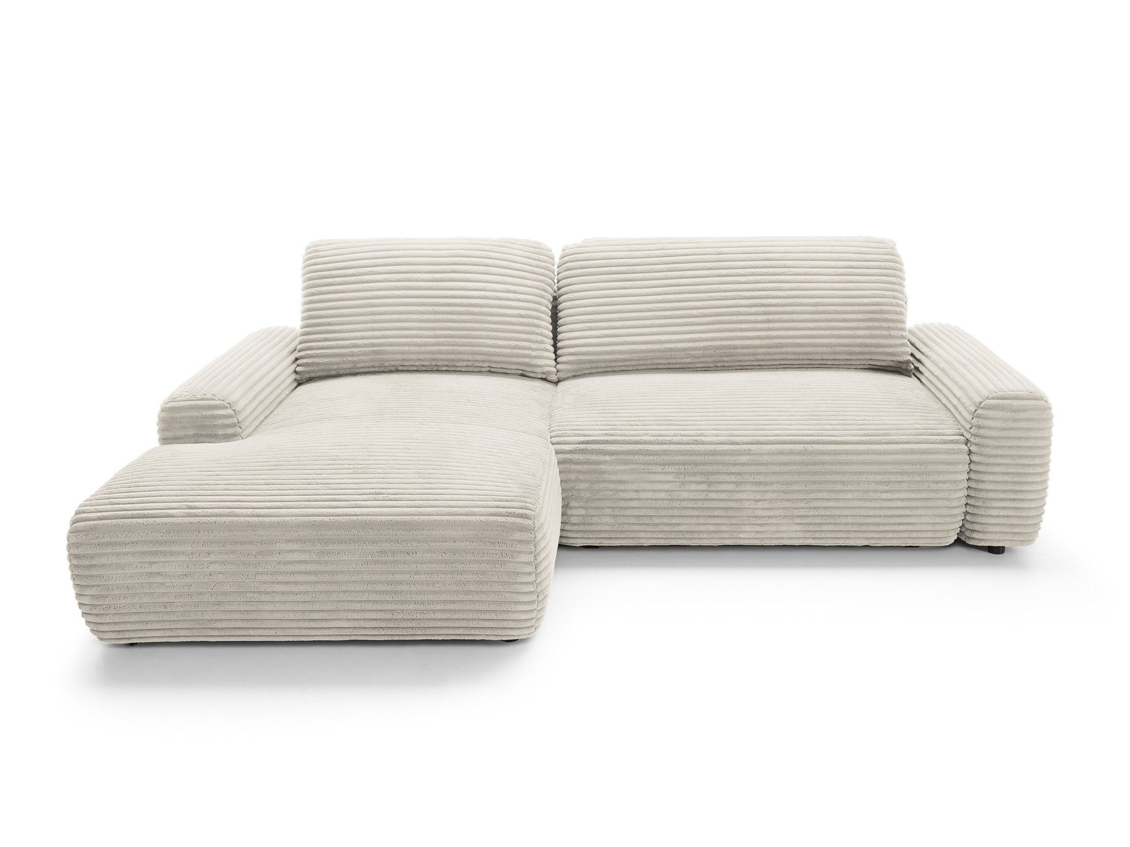 Goldstoff Ecksofa mit Schlaffunktion und Bettkasten, günstig online kaufen