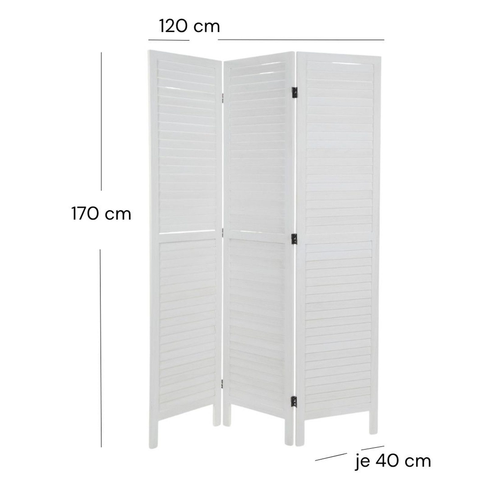 DESIGN DELIGHTS Paravent RAUMTEILER COTTAGE, Holz 170x120cm (HxB) Sichtschu günstig online kaufen