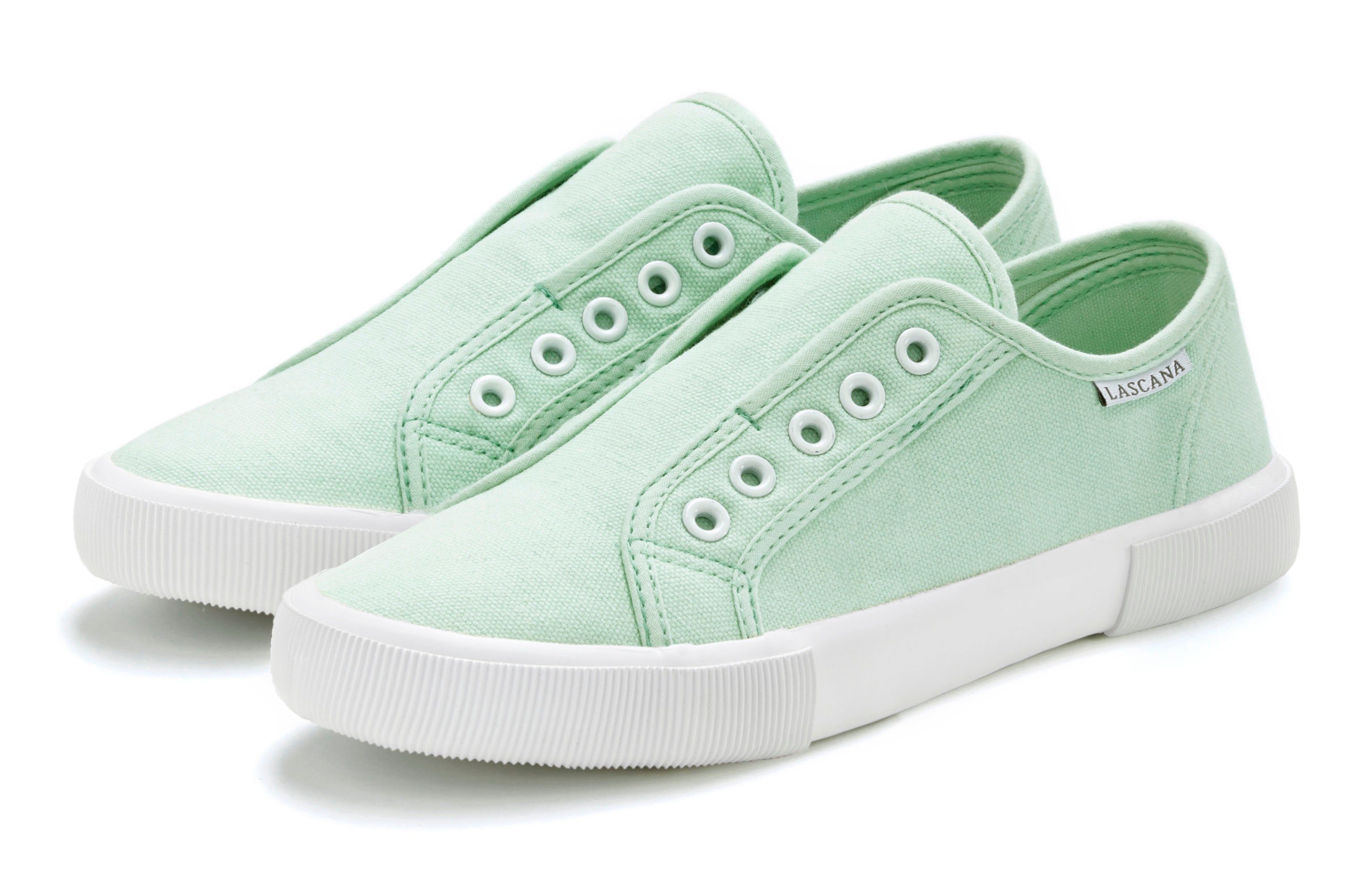 LASCANA Sneaker Slipper, Halbschuh bequem zum Reinschlüpfen VEGAN