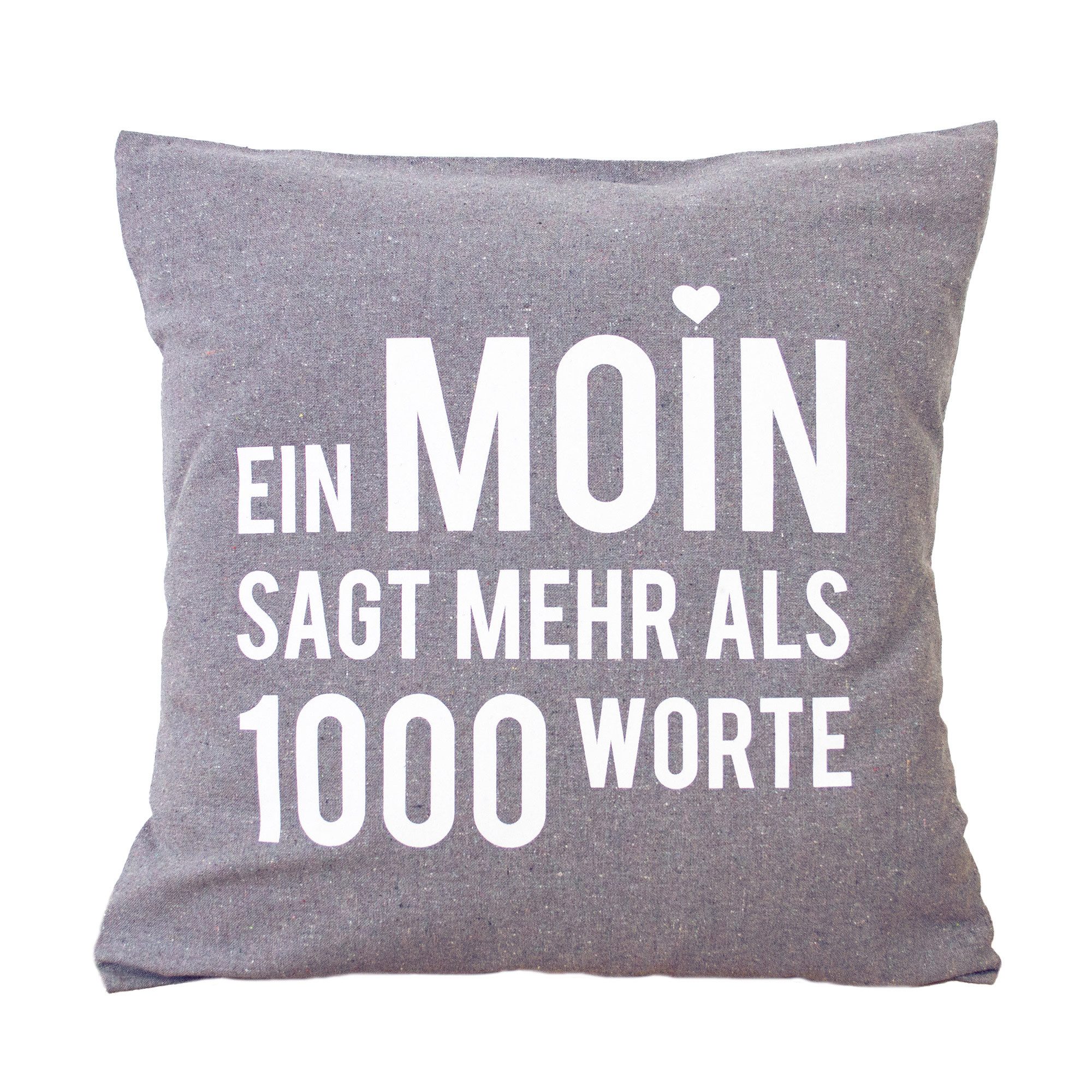 Bow & Hummingbird Подушкиbezug Подушкиbezug Ein Moin sagt mehr, aus recycelter Baumwolle