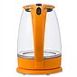 Deuba Wasserkocher, 1.7 l, 2200 W, LED 360 Grad Basis Abschaltautomatik Kalkfilter Teekocher Glas Edelstahl Küche Orange, Bild 5
