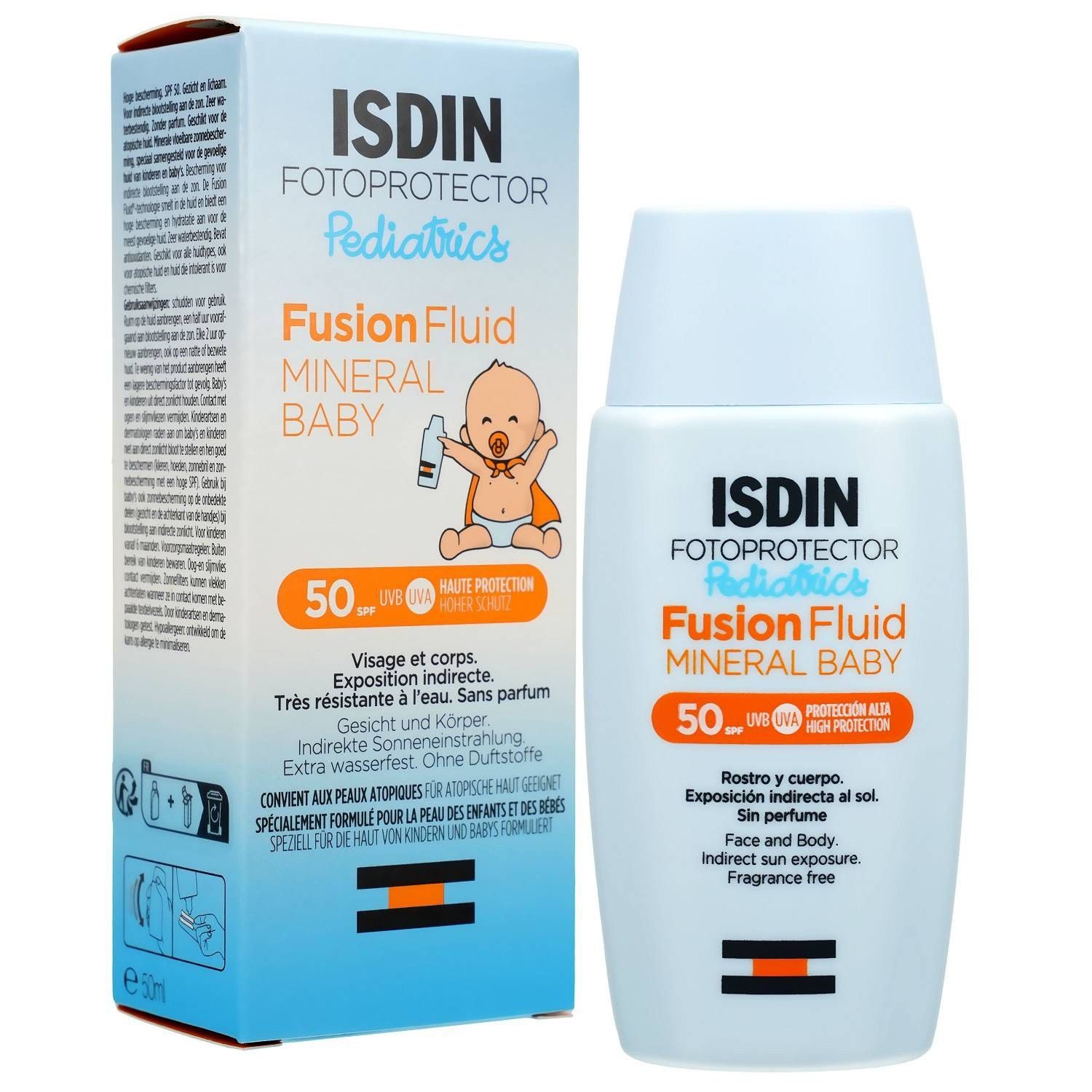 Isdin Sonnenschutzcreme ISDIN Fotoprotector Ped.Fusion Flu.Min.Baby LSF 50, 50 ml