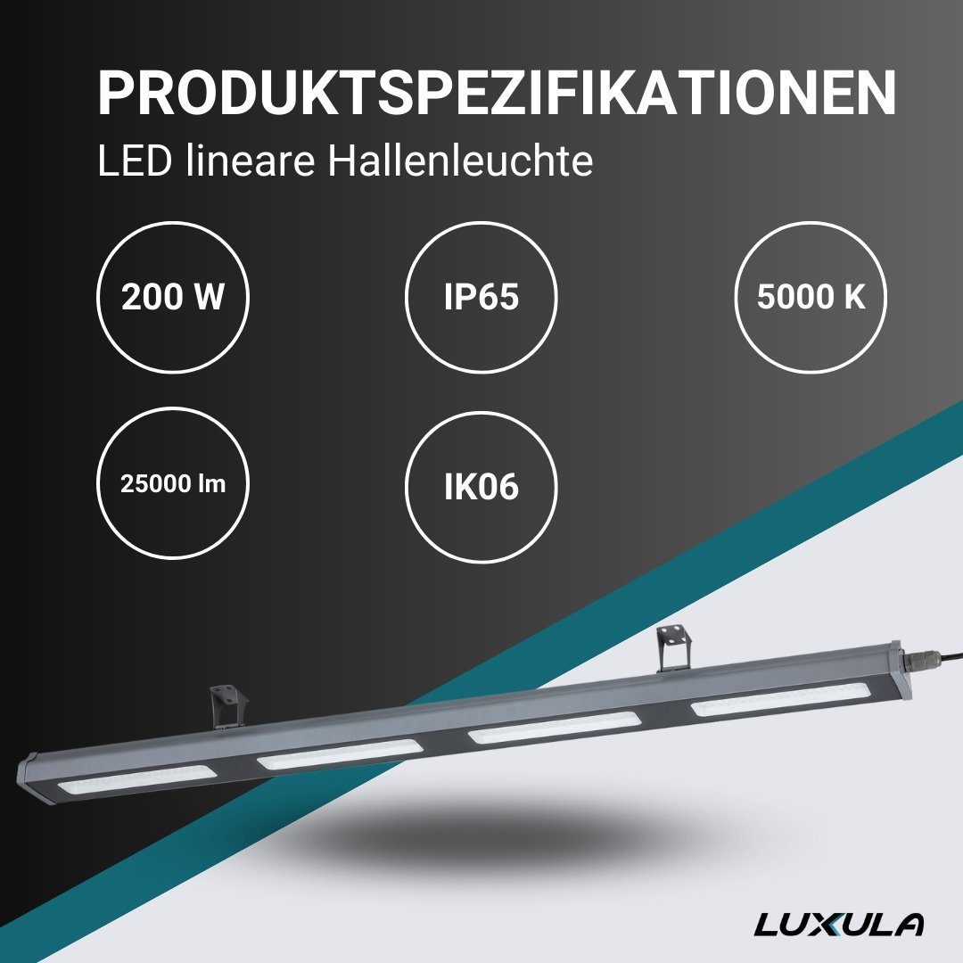 LUXULA Deckenleuchte LED Hallenleuchte Werkstattleuchte, LED günstig online kaufen