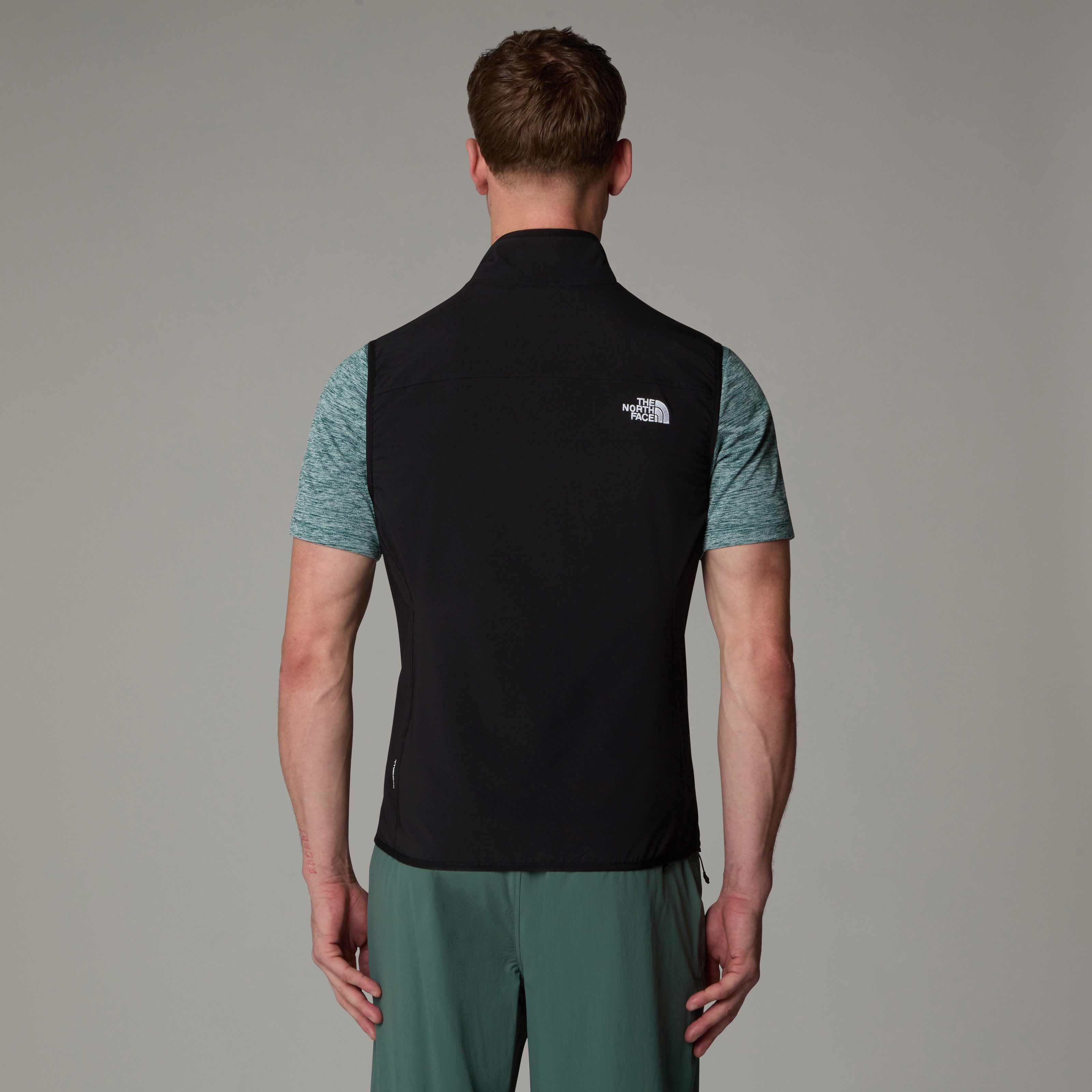 The North Face Softshellweste Nimble Weste für Herren aus WindWall™-Gewebe, winddicht, atmungsaktiv, wasserabweisend