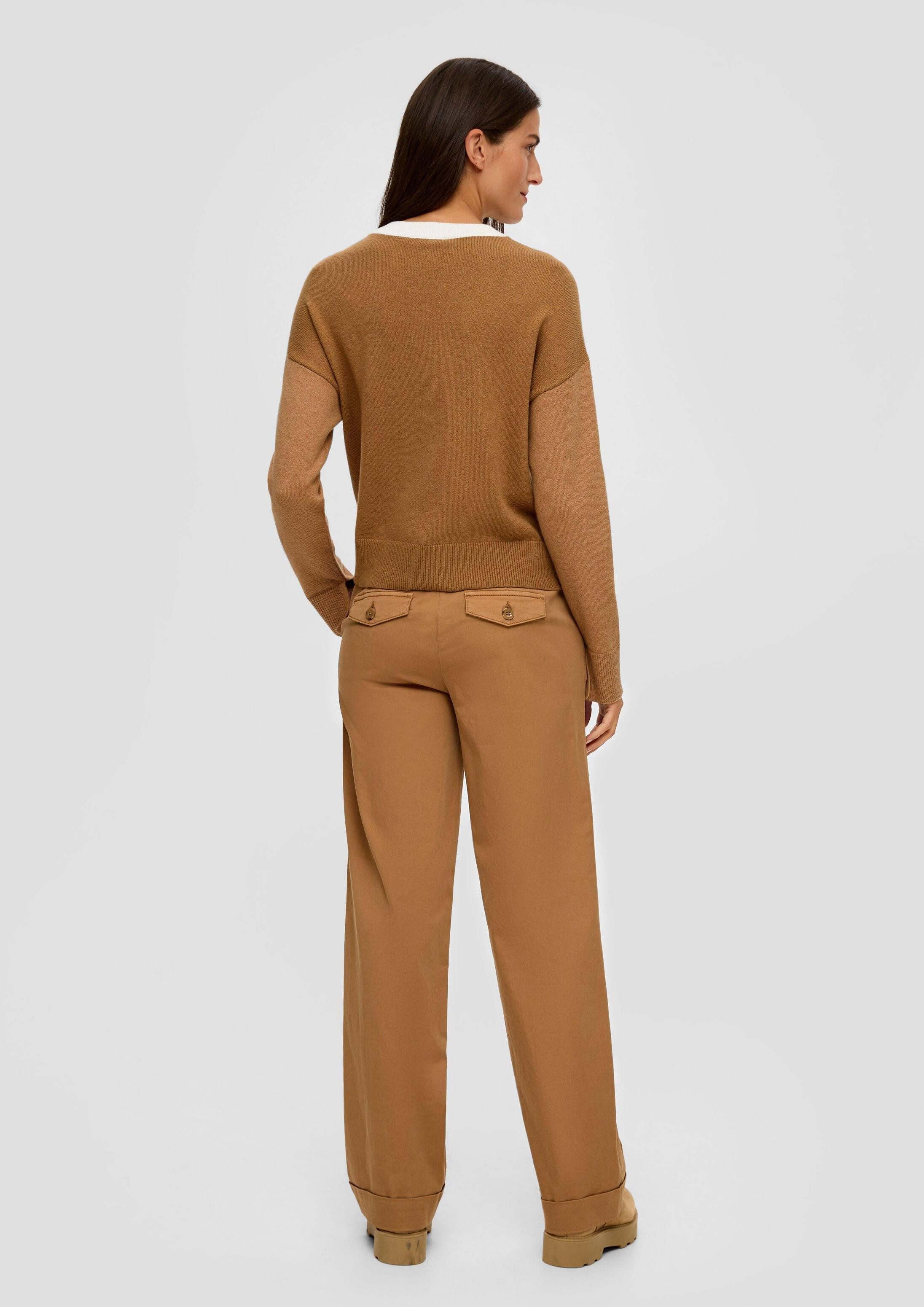 s.Oliver Longpullover Strickpullover Pullover aus Wollmix
