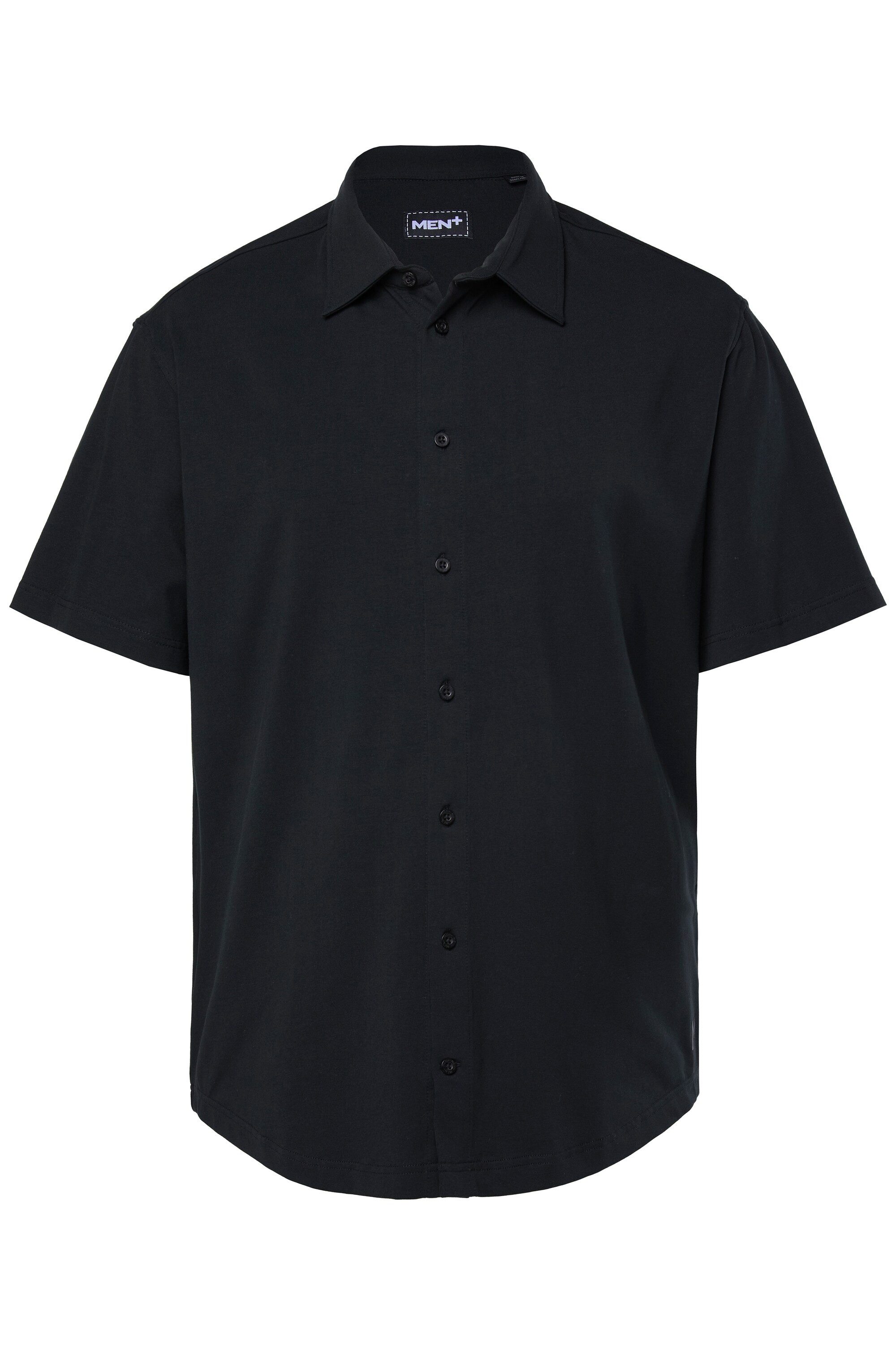 Men Plus Kurzarmhemd Business-Jerseyhemd FLEXLASTIC® Halbarm Kentkragen günstig online kaufen