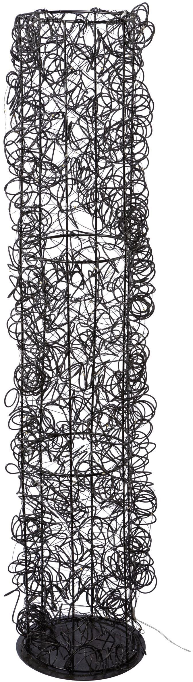 Creativ light Dekoobjekt Metalldraht-Tower (1 St), Zylinder aus Draht, mit Timerfunktion, USB Kabel