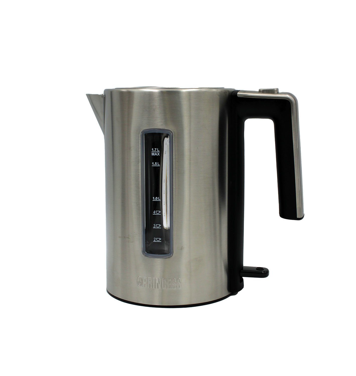 PRINCESS Wasserkocher Princess 236046 Wasserkocher 1,7L Edelstahl/Schwarz