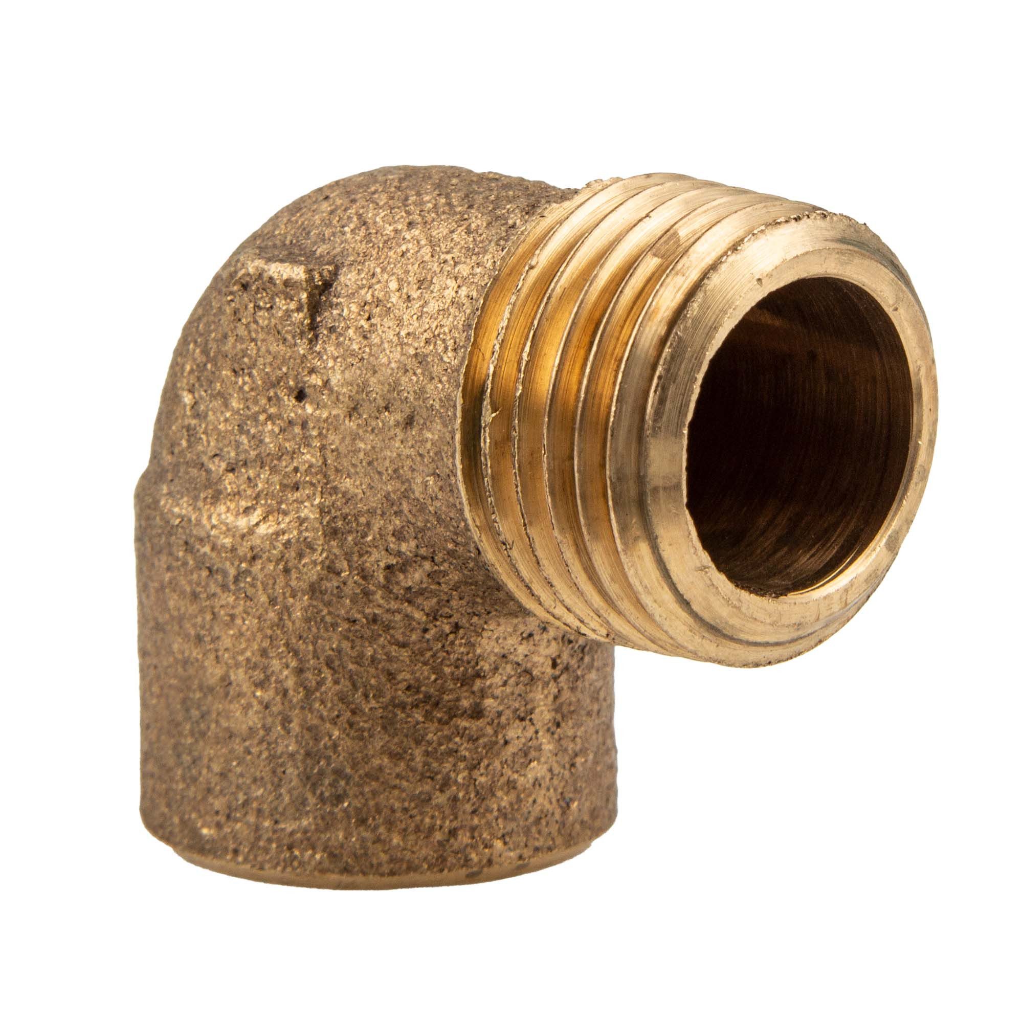 Conex Bänninger Lötfitting Rotguss-Winkel 90° AG - Typ 4092G, DVGW, 15 mm x 1/2 Zoll