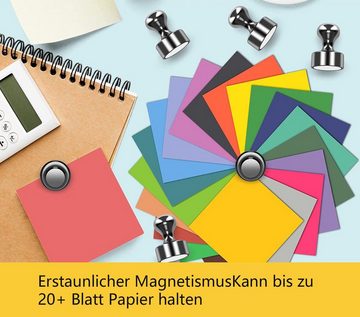 BOTC Magnet für Magnettafeln, Kühlschränke usw (Packung, 12-St., Neodym Magnete Stark Extrem Stark Edelstahl Kegelmagnete), Superstarke Magnete-12 Stück-Inklusive Aufbewahrungsbox-Schwarz