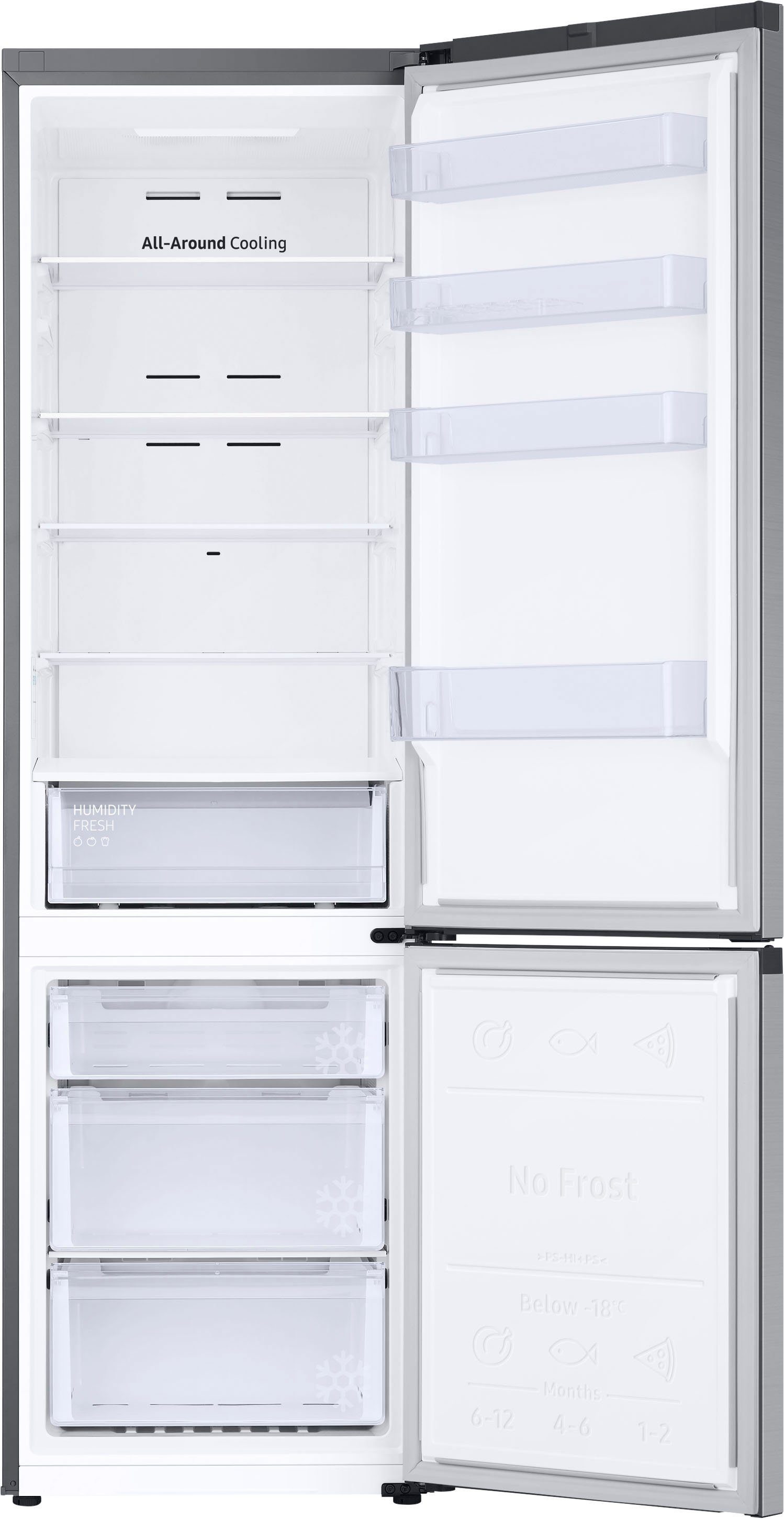 Samsung Kühl-/Gefrierkombination RL38T600CSA, hoch, 203,0 cm 59,5 cm breit