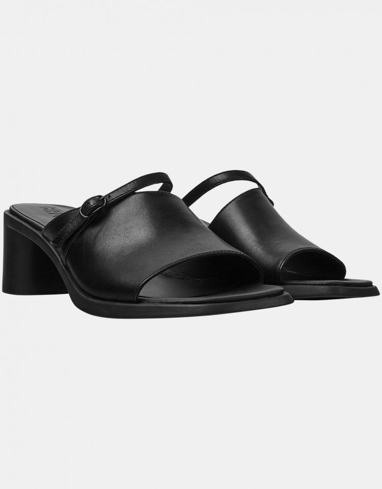 Schwarz MEDA Camper Slingpumps