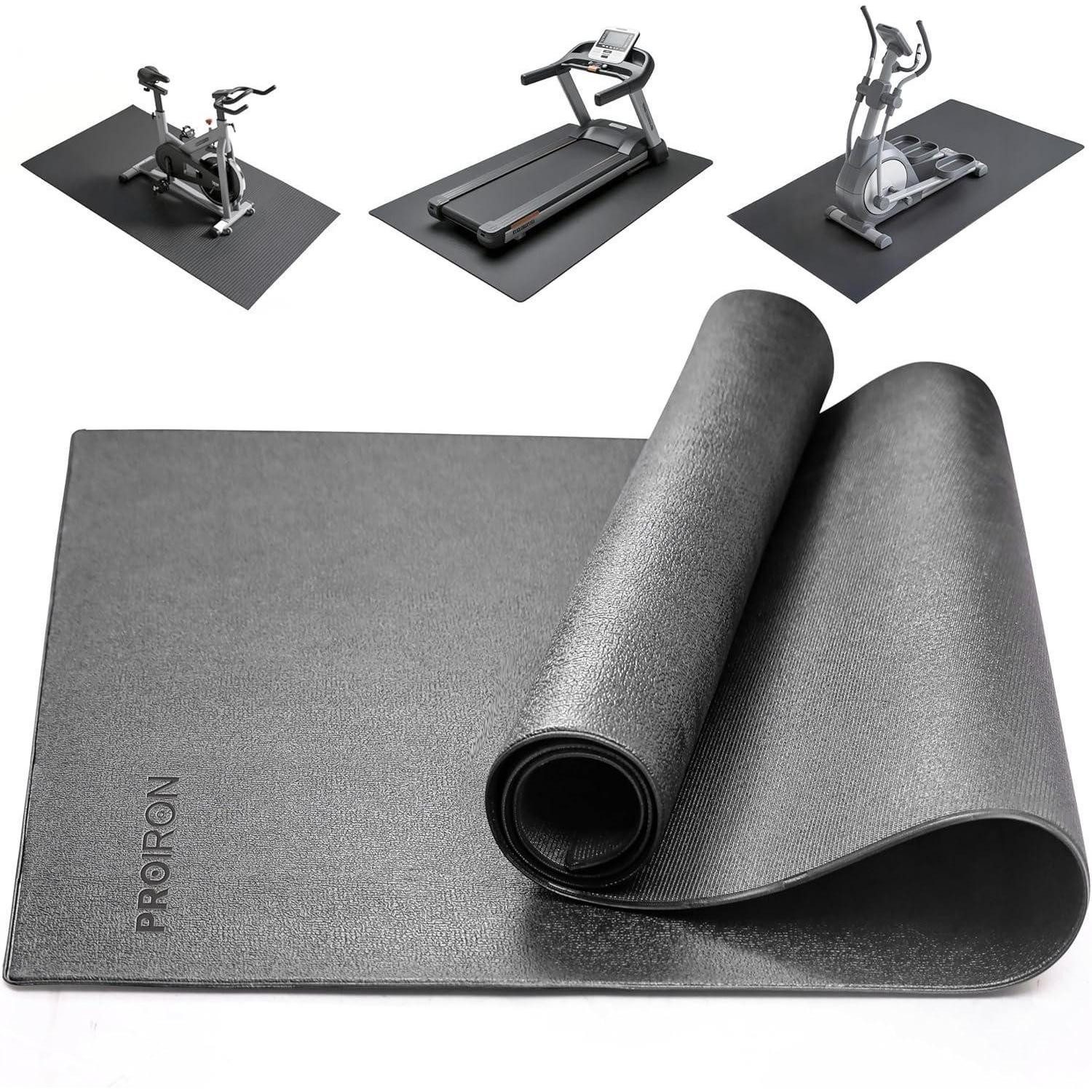 Bodenmatte Bodenschutzmatte Fitnessgerät 5mm Dicke, Laufband Unterlegmatte Yoga