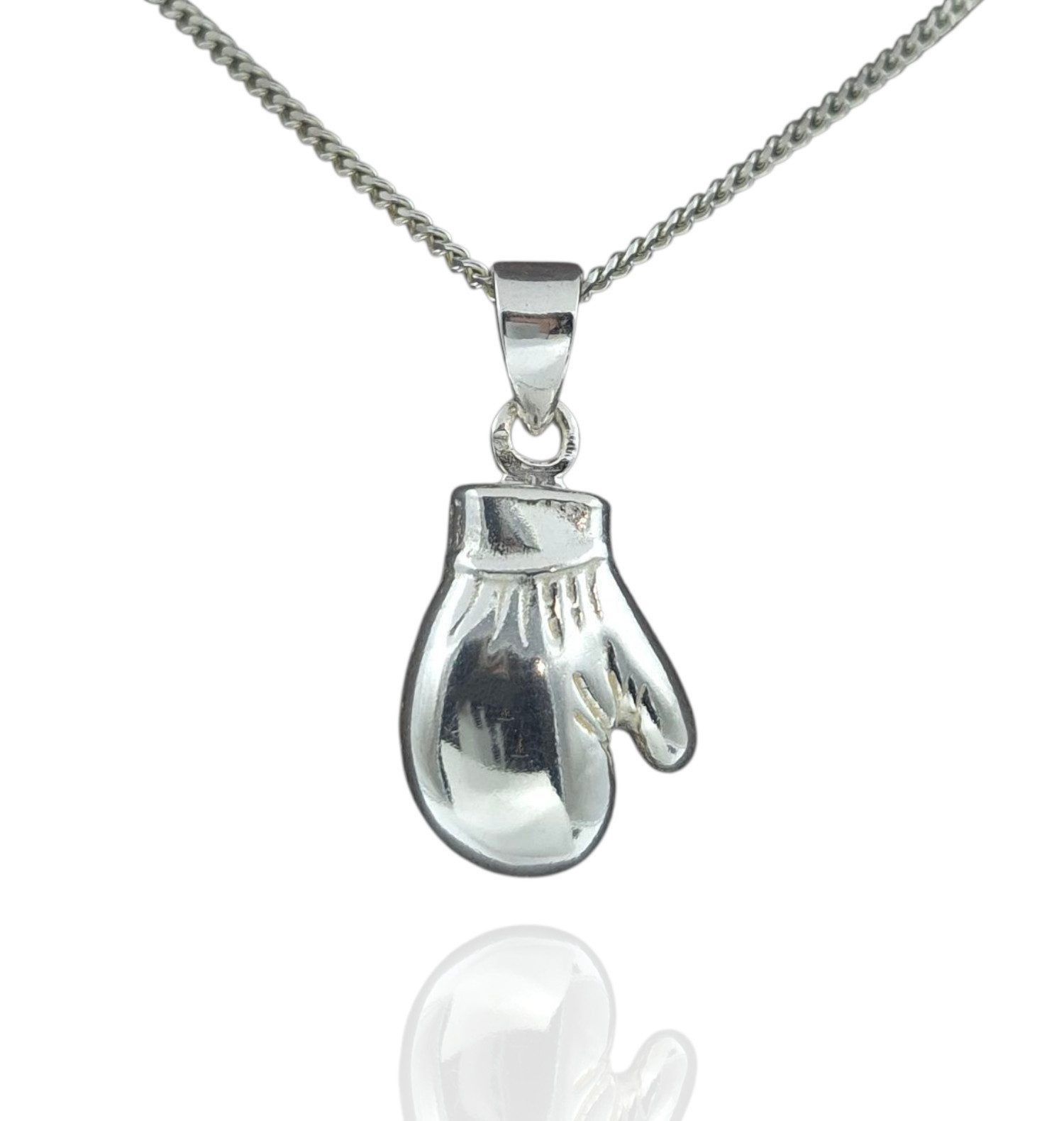 NAHLE Kette mit Anhänger Silber Panzerkette Boxer Handschuh 925 Silber Herr günstig online kaufen