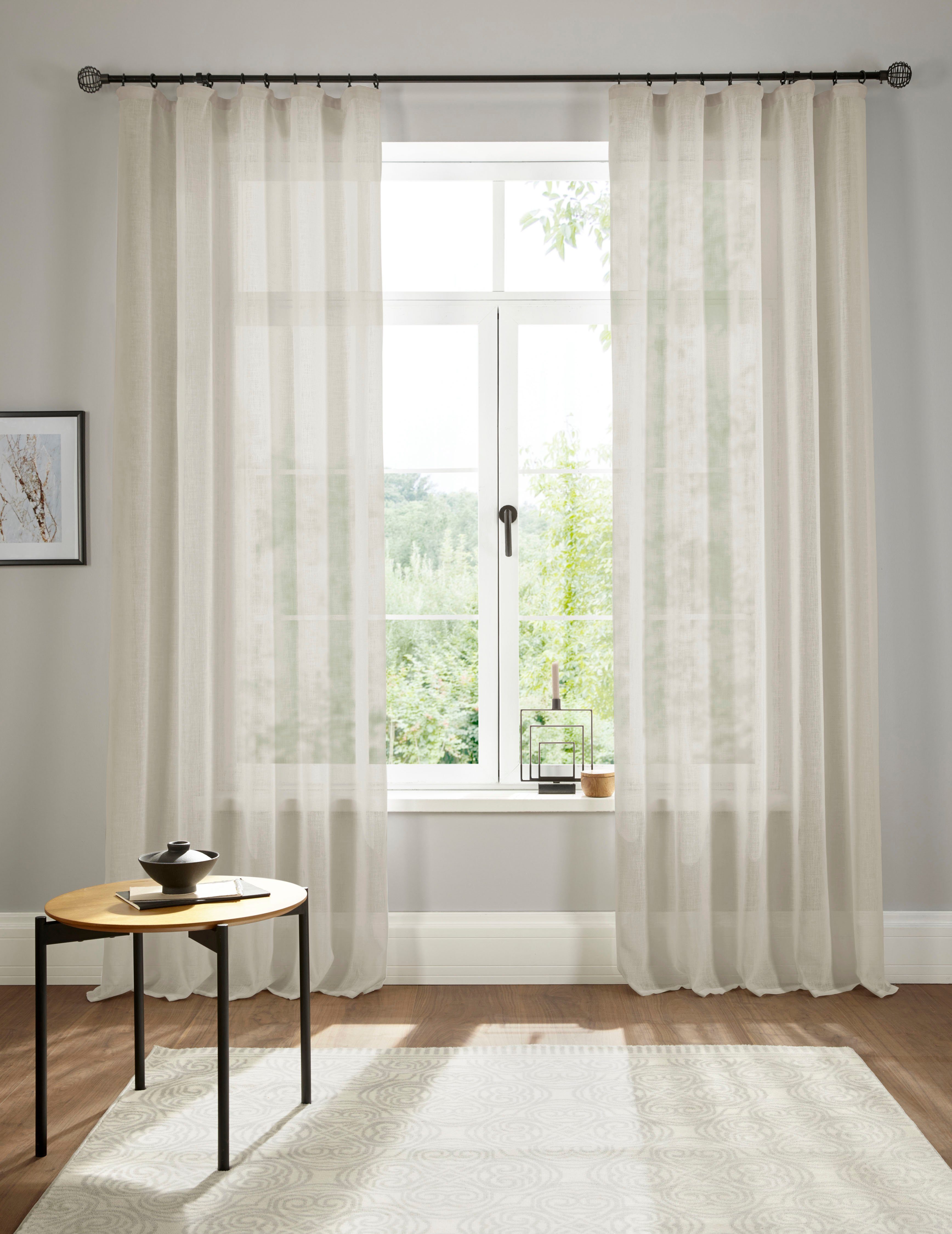 my home Gardine Fiete, Kräuselband (1 günstig online kaufen