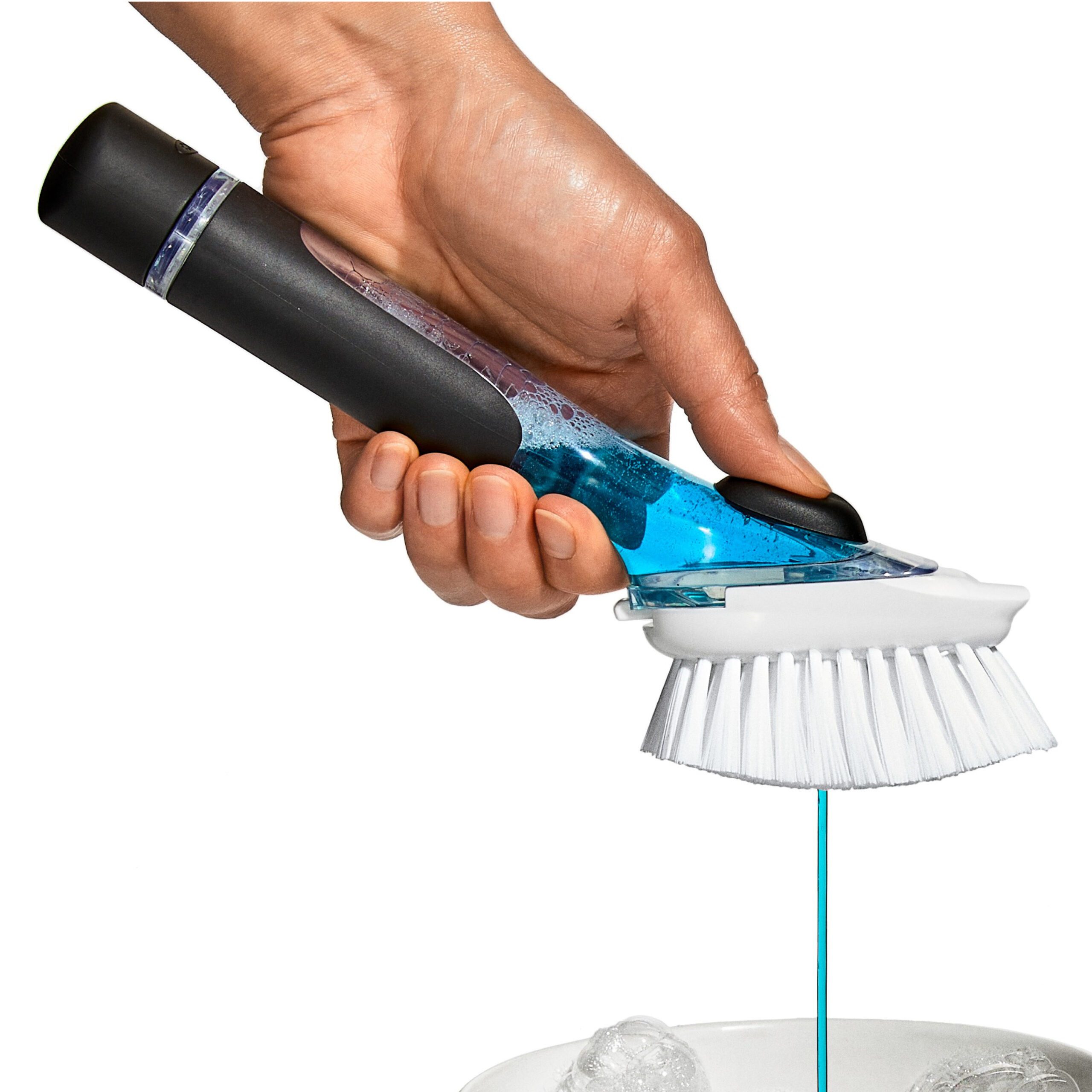 OXO Good Grips Reinigungsbürste, mit Spülmitteldosierung