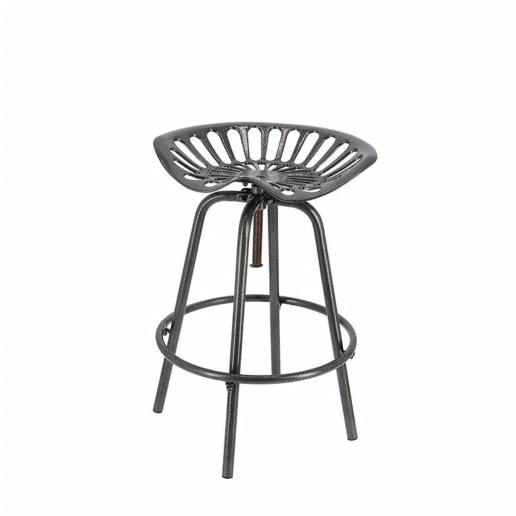 esschert design Barhocker Traktor-Barstuhl Grau (1 günstig online kaufen