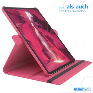 EAZY CASE Tablet-Hülle Rotation Case für iPad Pro 5./6. Gen. 2021/2022 12,9 Zoll, Klapphülle zum Aufstellen Rundum Hülle Book Tablet Slim Klappcase Pink