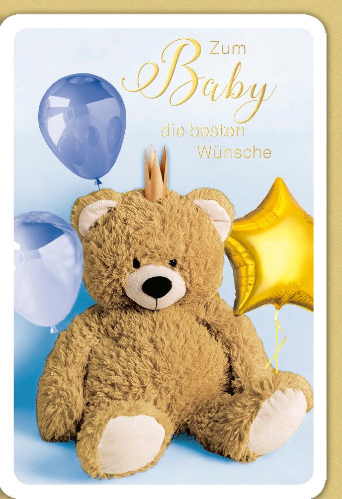 Grußkarten Geburt – Baby – Freudiges Ereignis - Karte mit Umschlag