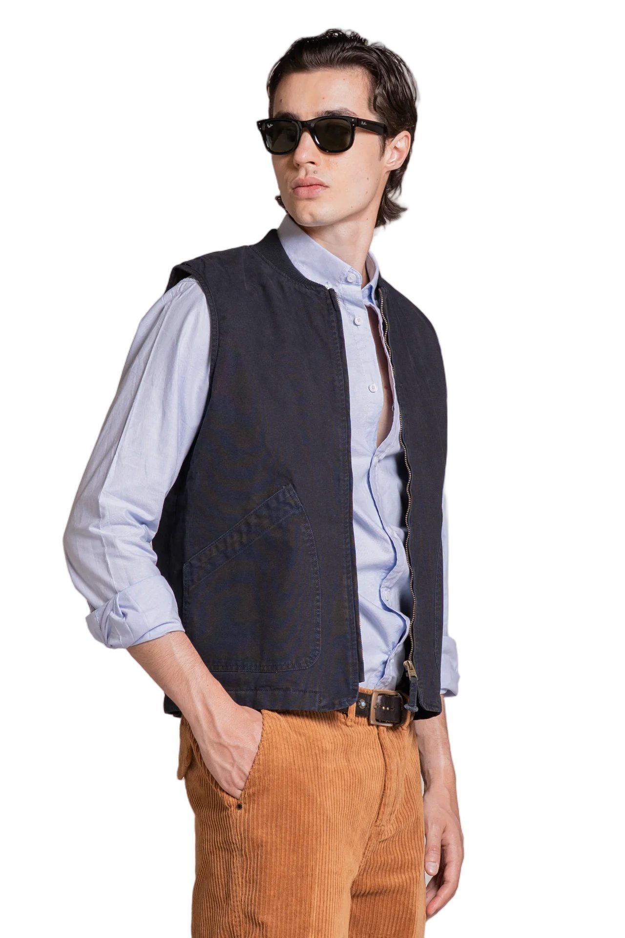 IMPURE Jeansweste GILET YIP CANVAS F/D - Ärmellose Jeansweste - Weste