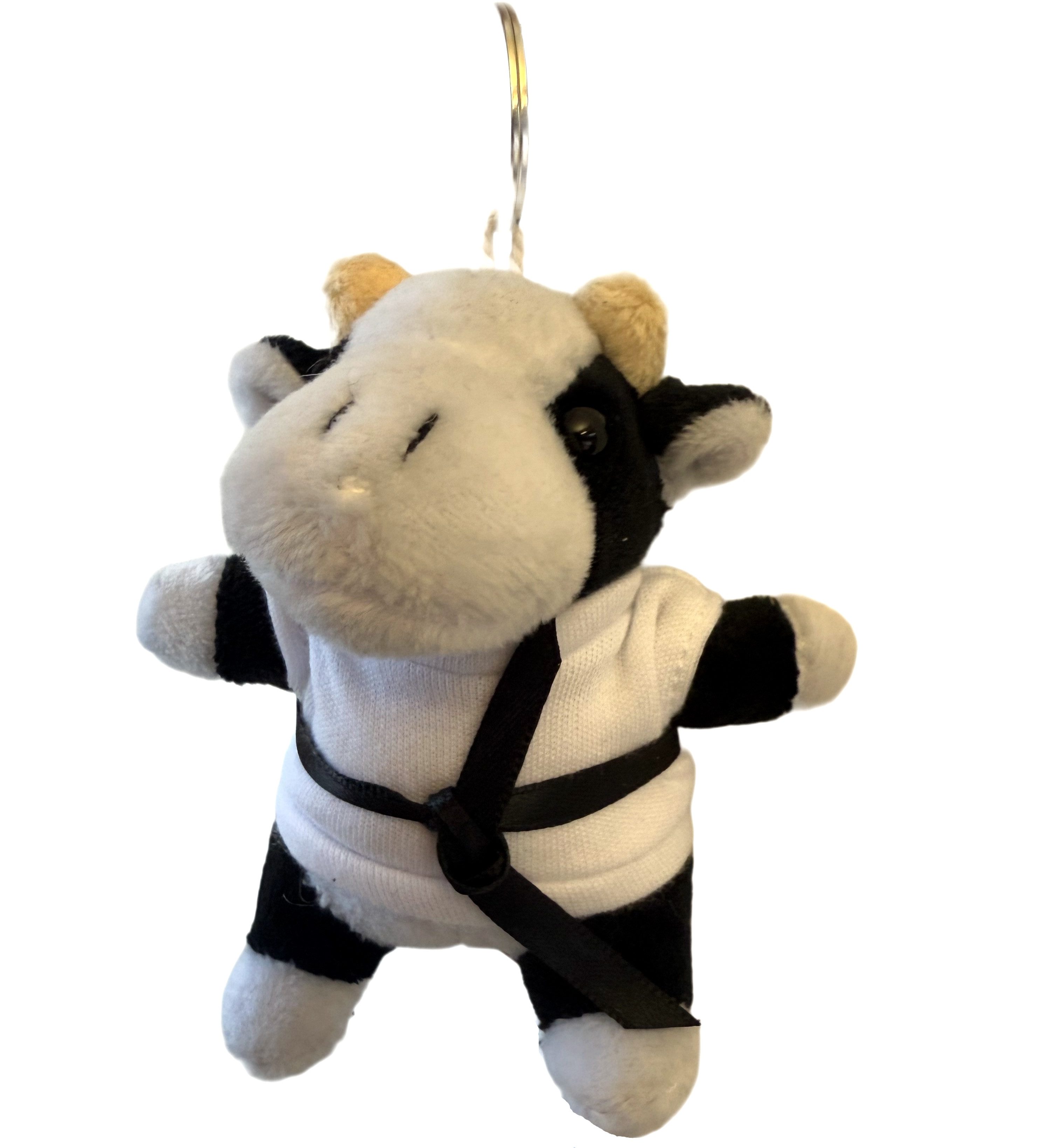 BAY-Sports Schlüsselanhänger Schlüsselanhänger Karate Taekwondo Plüschtier Stofftier Glücksbringer (Kinder & Erwachsene, Geschenk), Kuscheltier Maskottchen Geschenk Kampfsport Kickboxen Karate Taekwondo