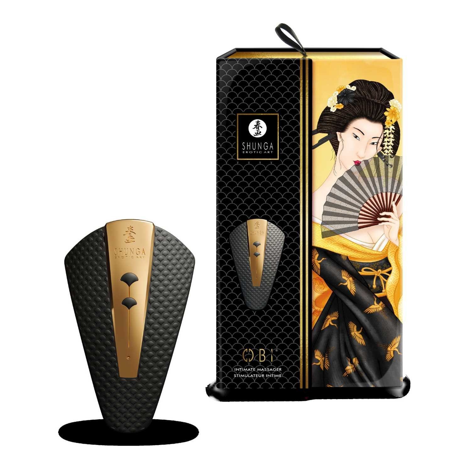 Shunga Shunga Auflege-Vibrator schwarz Auflege-Vibrator Obi Toys