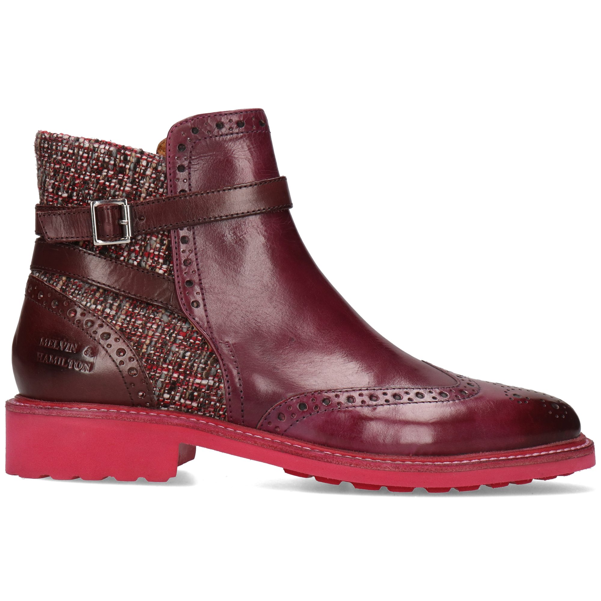 Melvin & Hamilton Selina 25 Leder-Jodhpur Boots für Damen Stiefelette Flache Absätze, Echtes Leder, Vegetabile Gerbung