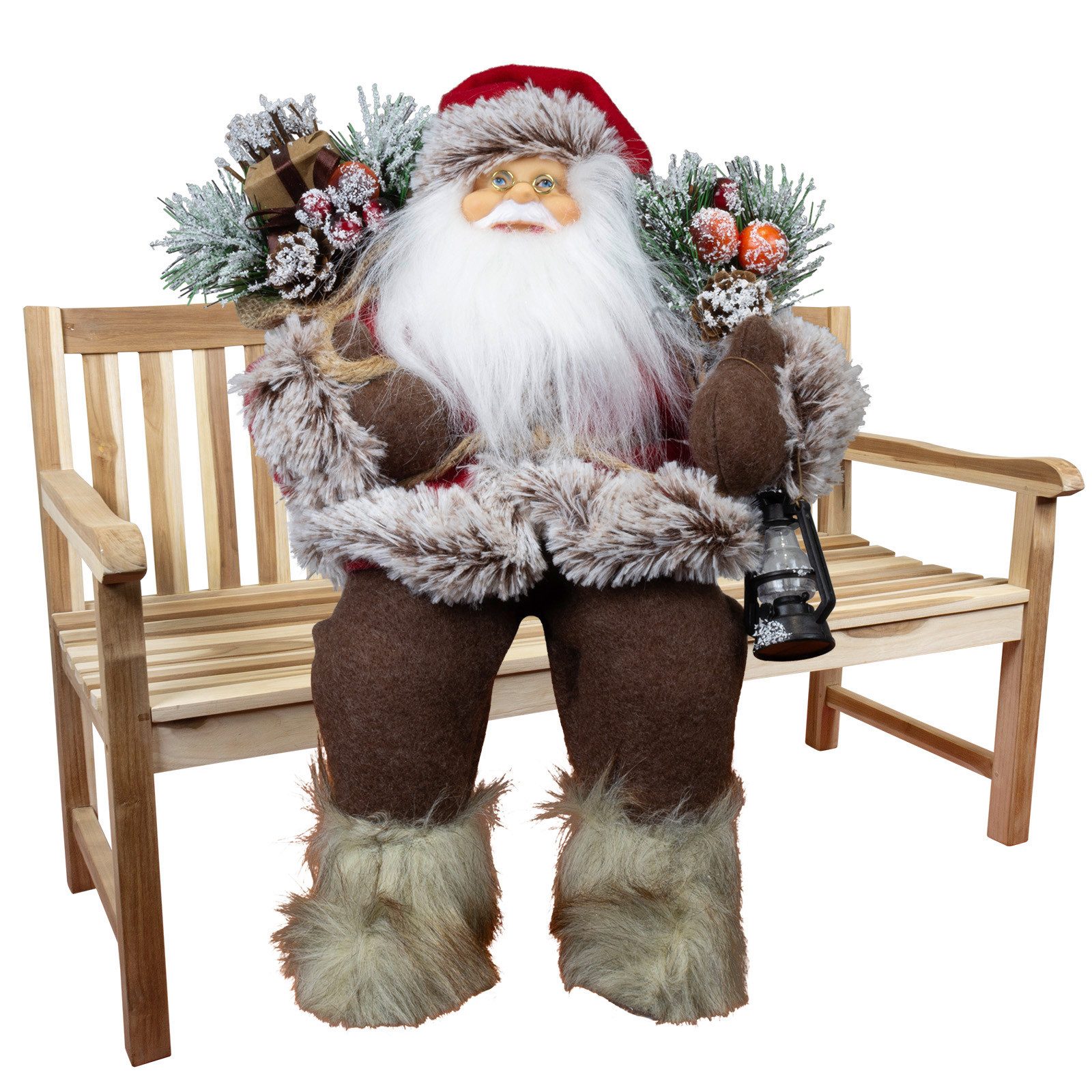 Christmas Paradise Weihnachtsmann sitzend 30cm - 5 Designs (Deko Figur, 1 S günstig online kaufen