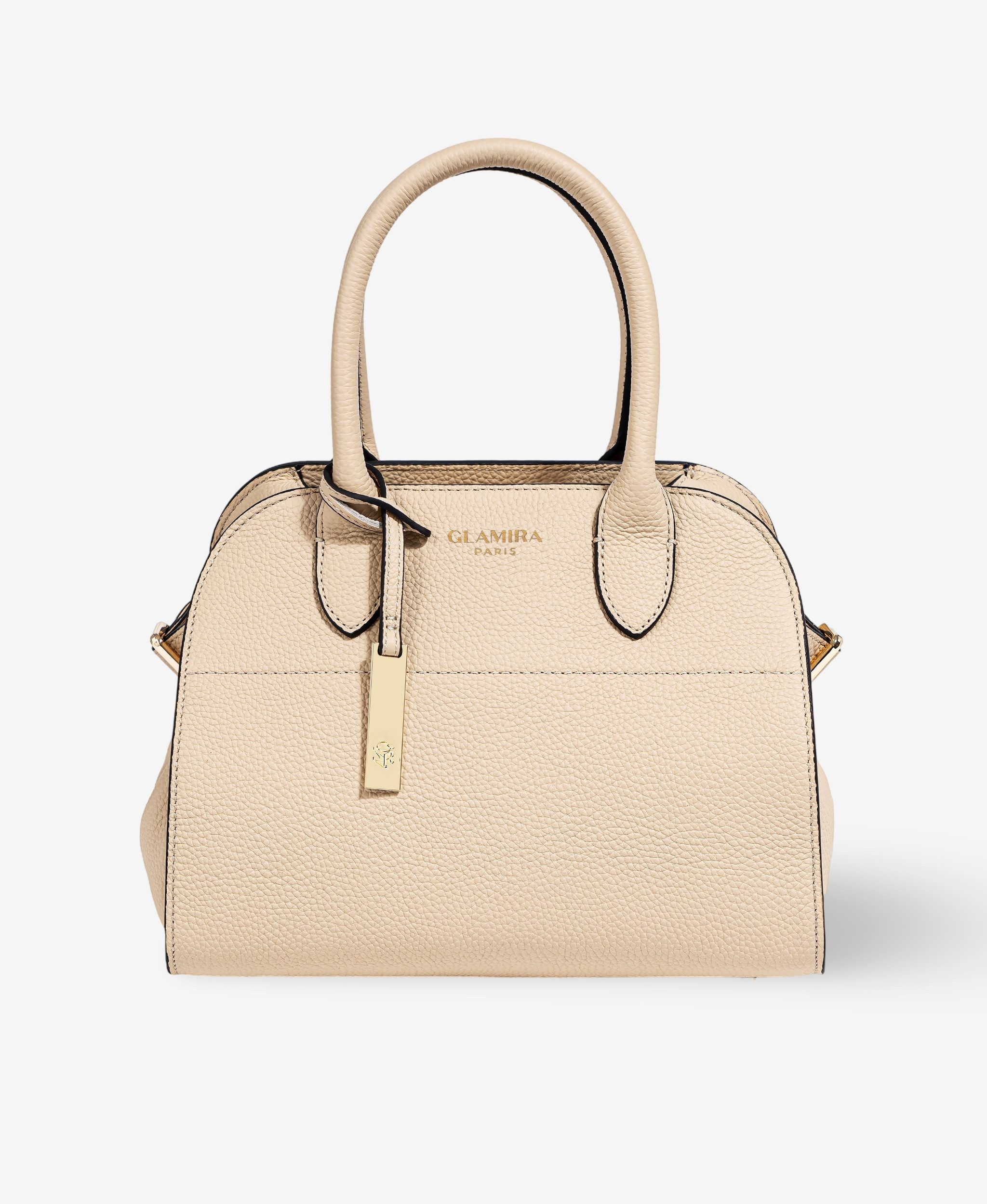 GLAMIRA Shopper Lysandra Beiger Shopper (1-tlg), echt Leder, mit geräumigem Hauptfach