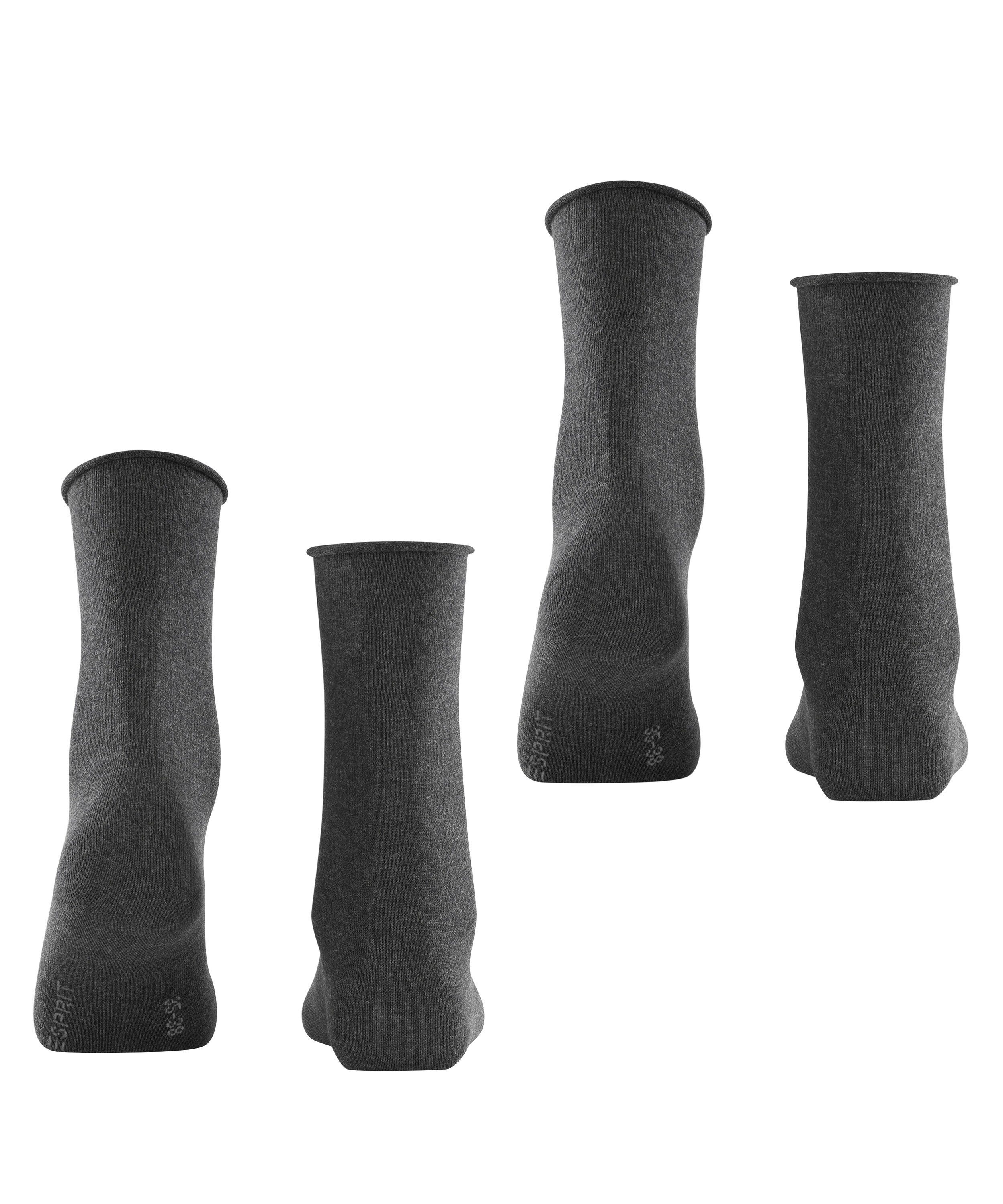 Esprit Socken Basic Pure 2-Pack Socken mit hohem Baumwollanteil (2-Paar) mit hohem Baumwollanteil