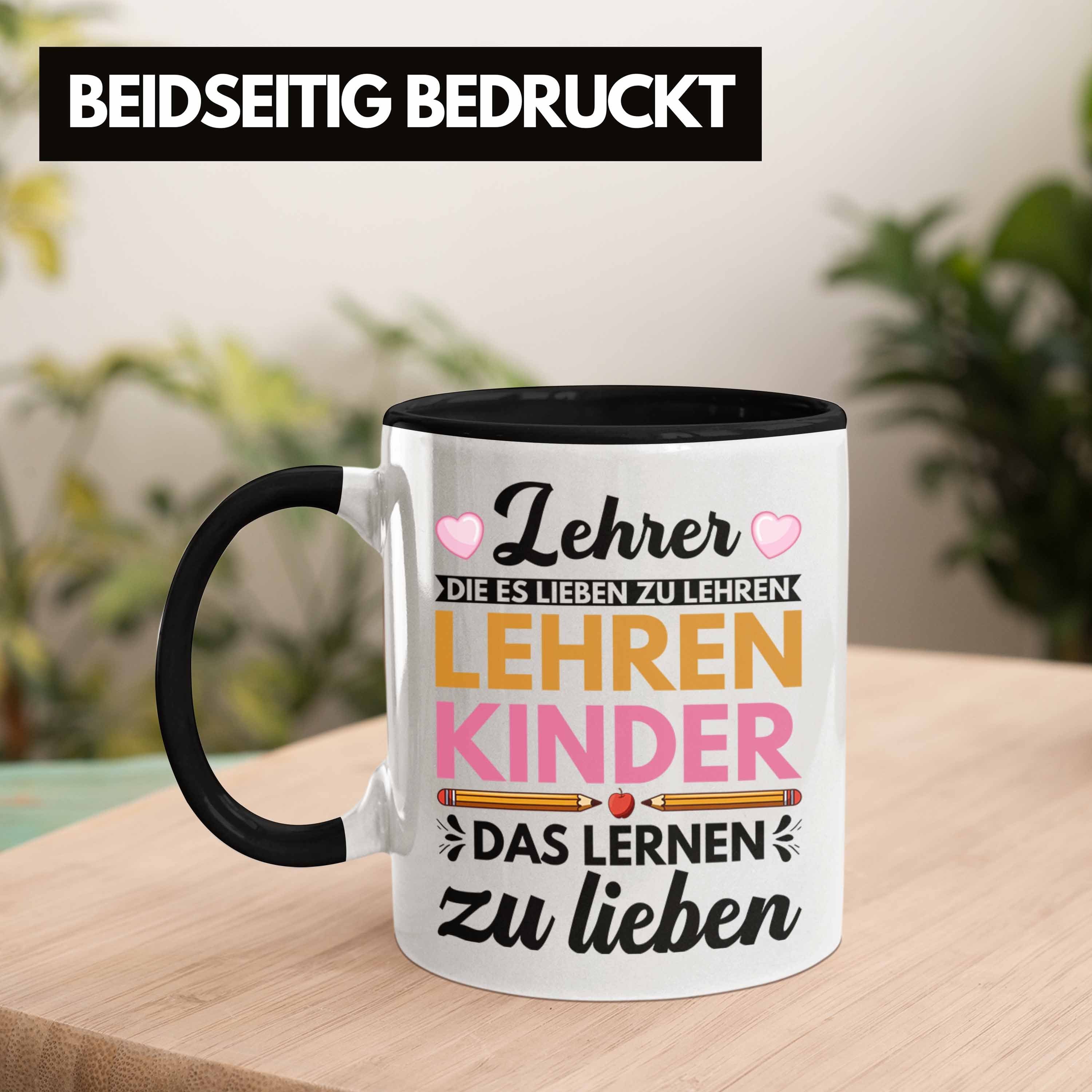 Tasse Klassenlehrerin Geschenk Tasse - Danke Abschiedsgeschenk zum Lehrerin Lehrer Trendation Trendation Schwarz Geschenkidee Abschied