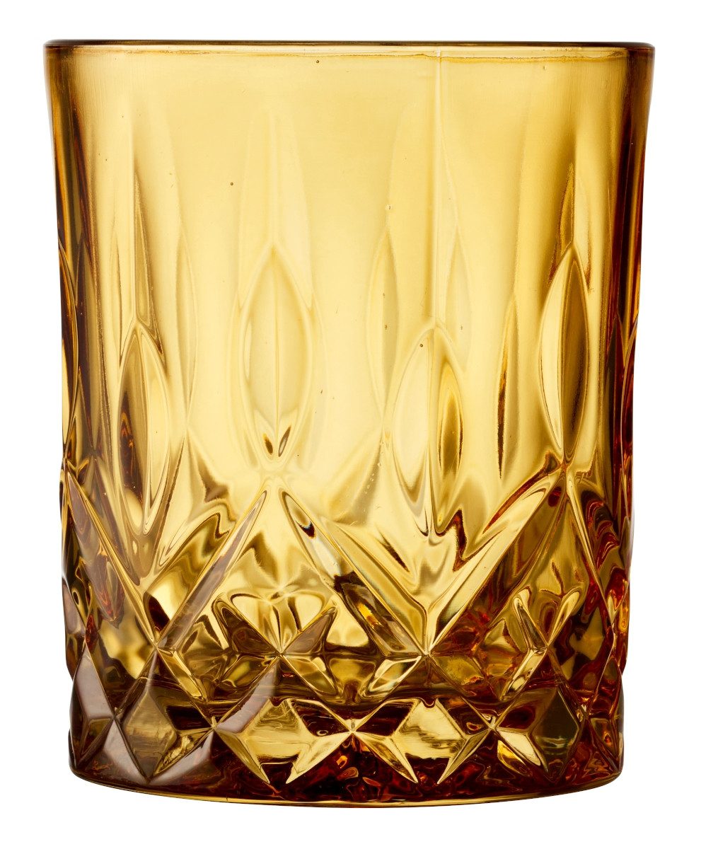 LYNGBY-GLAS Gläser-Set Sorrento Whiskyglas amber 320ml Set4, Glas, Whiskyglas Sorrento 32 cl 4 Stck. Amber