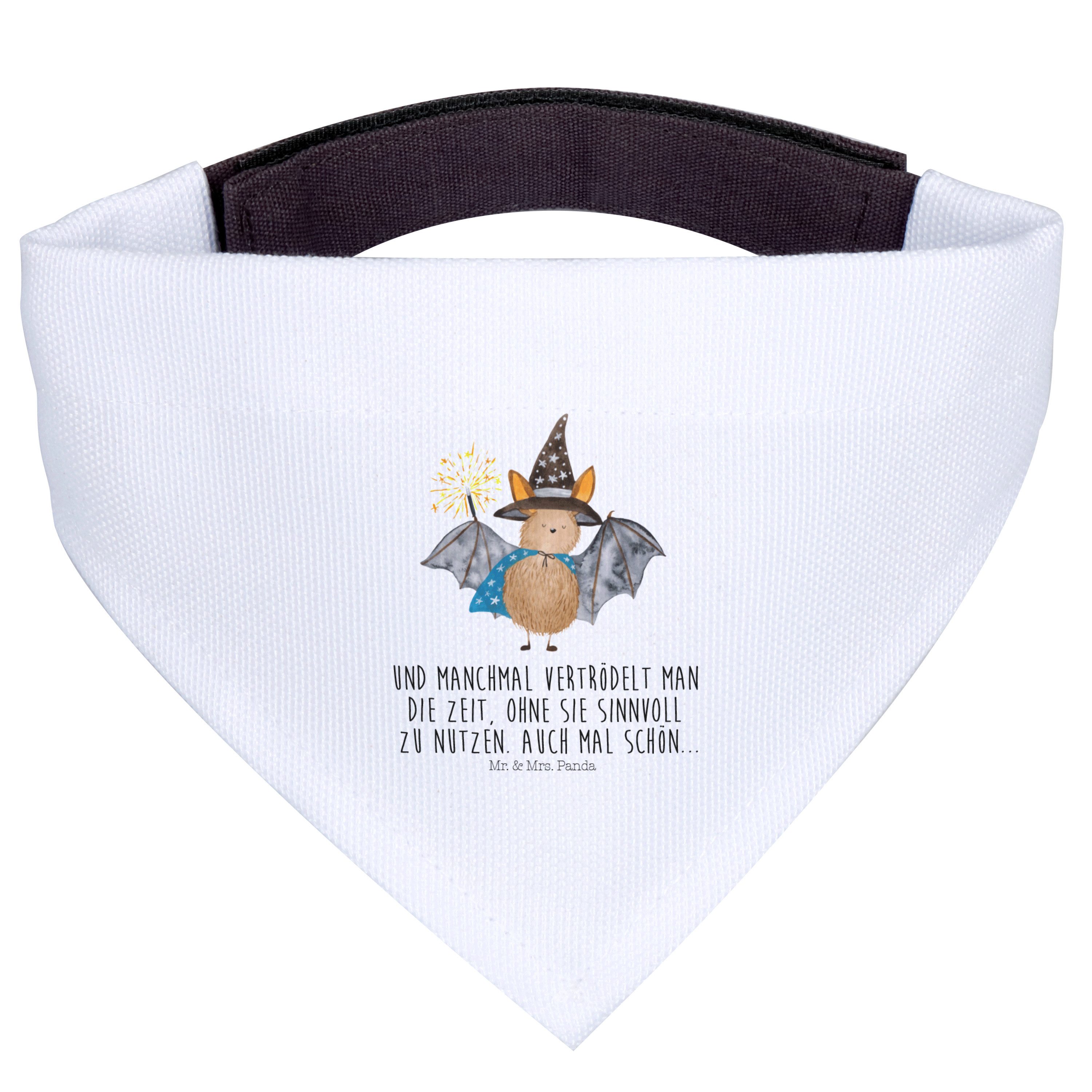 Mr. & Mrs. Panda Hundefliege Fledermaus Zauberer, Hundehalstuch S, Weiß, Gute Laune, Tiere, lustig, Polyester, Tuch Hundehalstuch Hunde