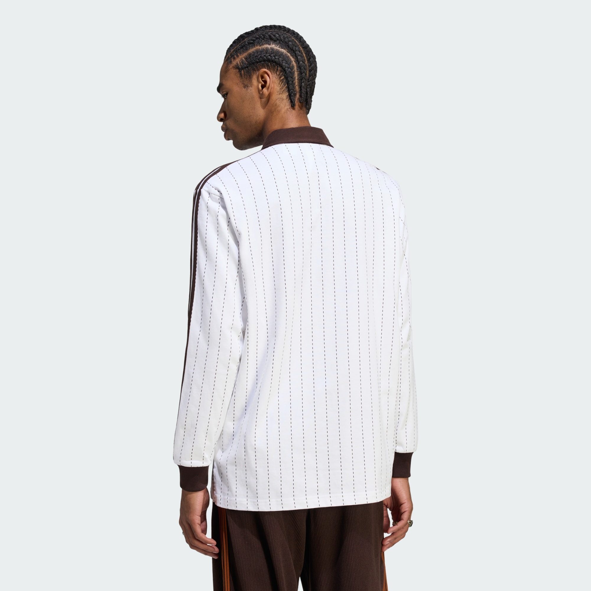 adidas Originals Langarm-Poloshirt POLOSHIRT, NADELSTREIFEN, LANGÄRMELIG (1-tlg) – Bild 2 von 5