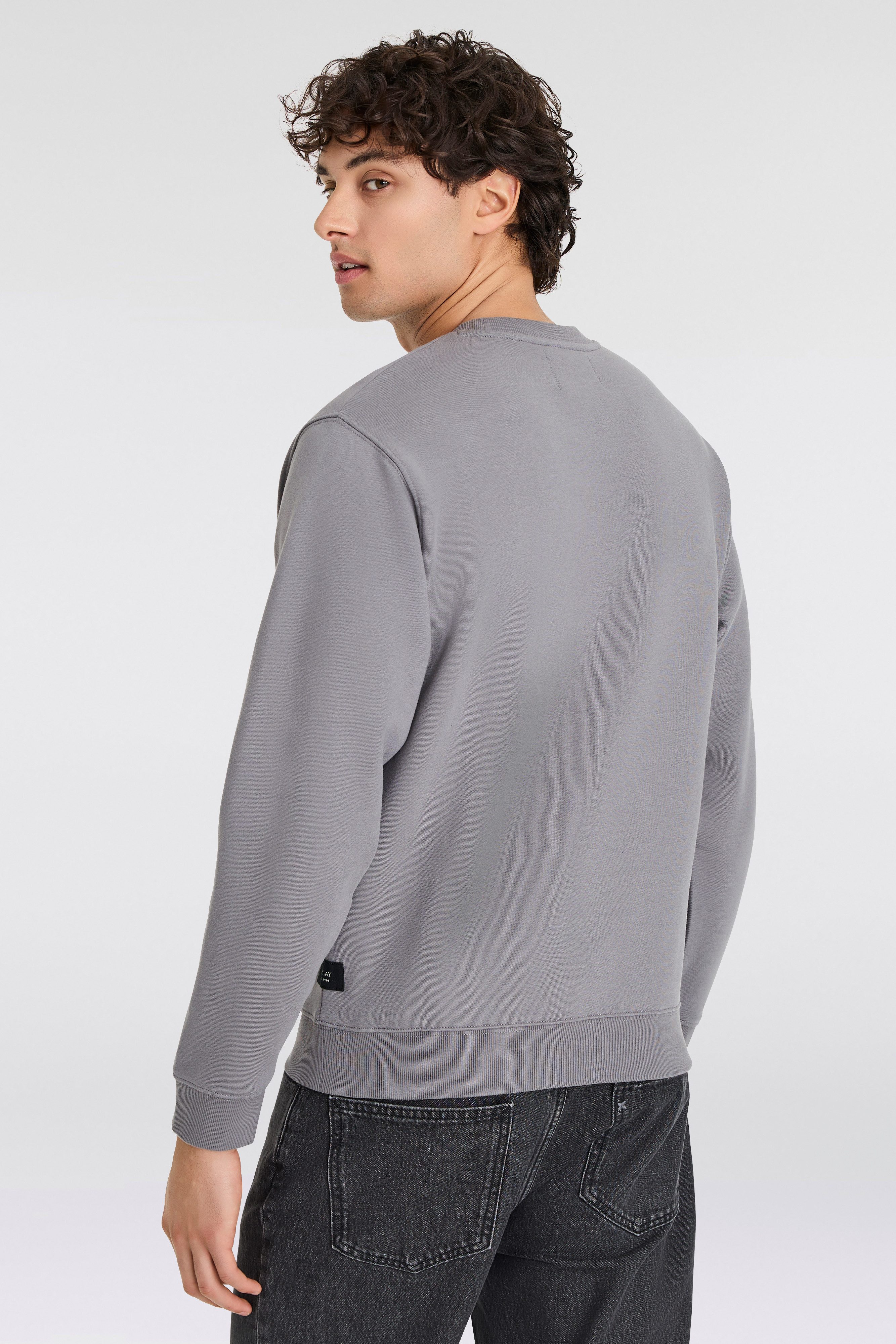 Replay Sweatshirt mit V-Einsatz am Halsausschnitt