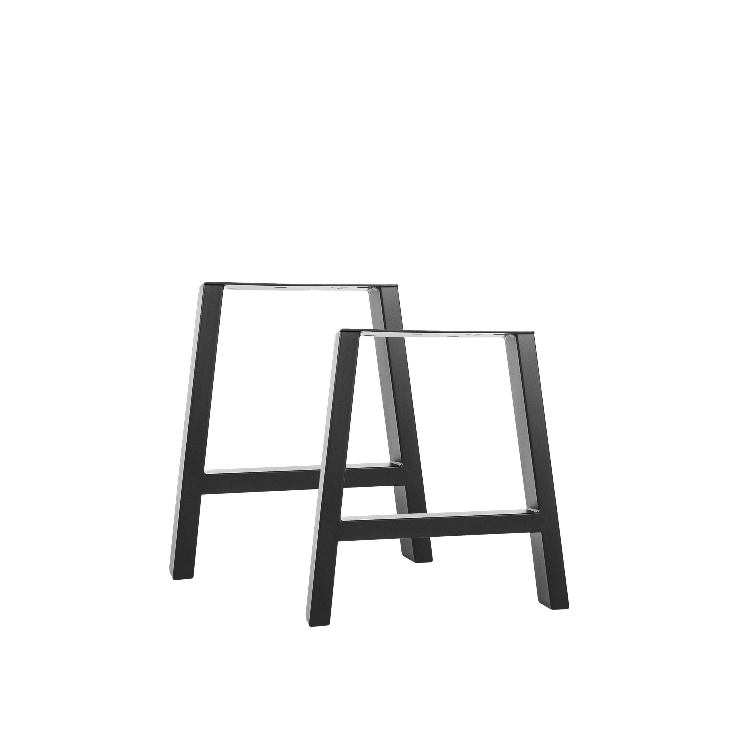 Natural Goods Berlin Möbelkufe A-FORM, (2-St), Tischkufen, Bankgestell, Couchtischbeine, H 42cm, Schwarz