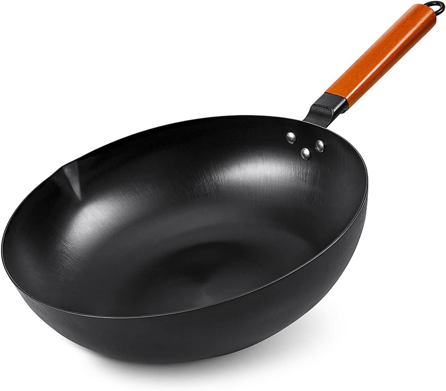 Sky Light Bratpfanne Wok Pfanne Induktion Aluminiumguss abnehmbare Griffe, Ø 32 cm, Ø 32 cm